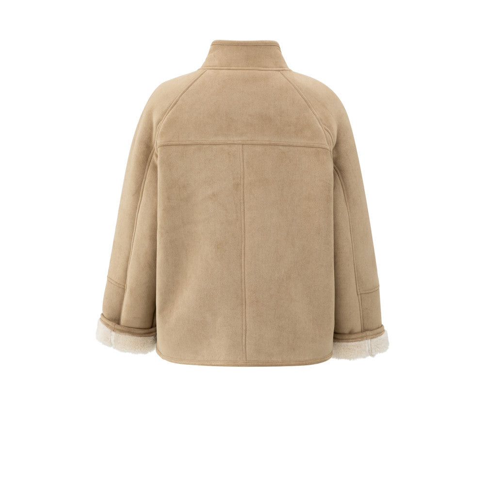 Yaya Oversize Jacke in Lammfelloptik