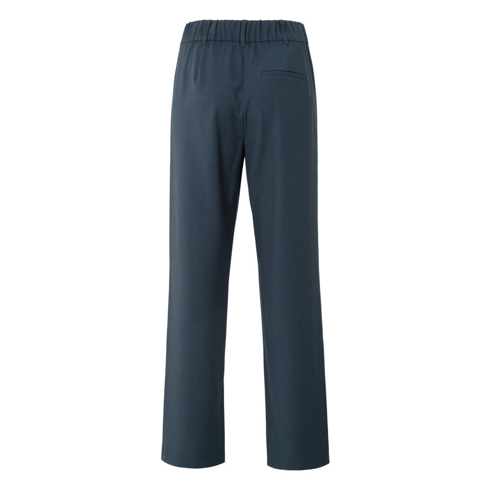 Yaya Hose mit weitem Bein, Ziernähten und Schlitz