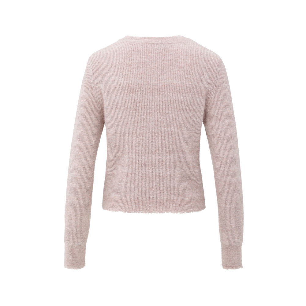 Yaya Kurzer Melange-Cardigan