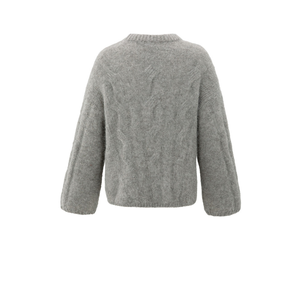 Yaya Weicher Zopfmuster-Pullover
