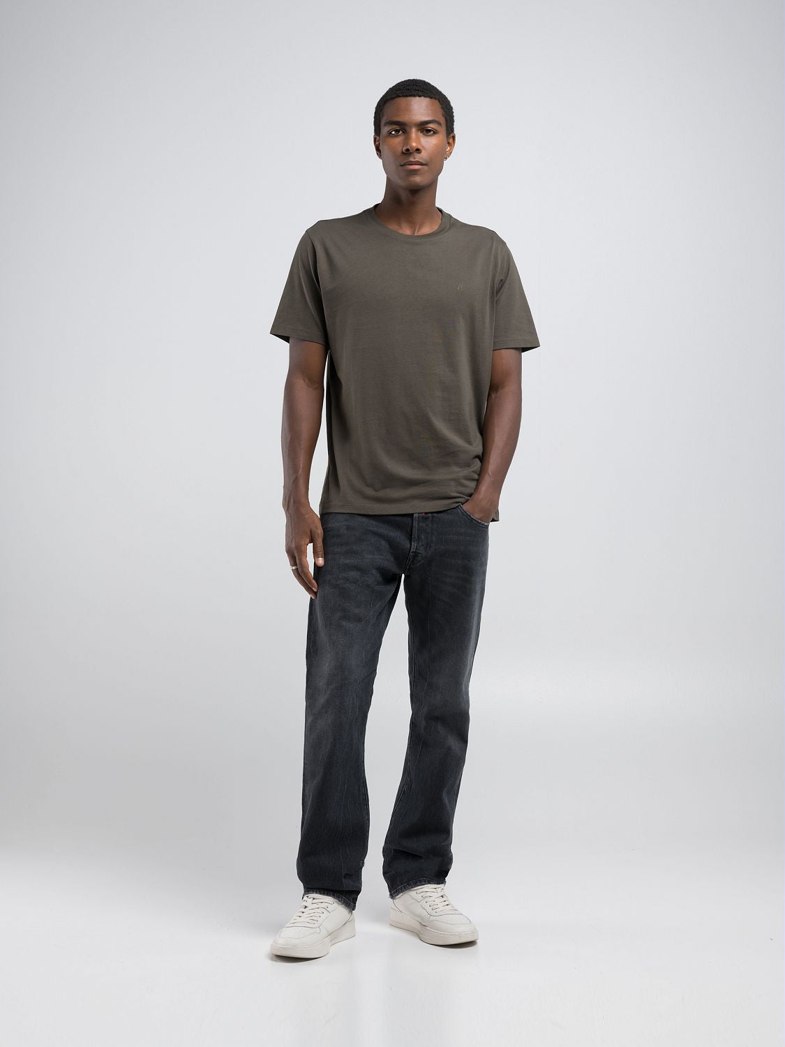 Replay JERSEY-T-SHIRT MIT RUNDEM AUSSCHNITT