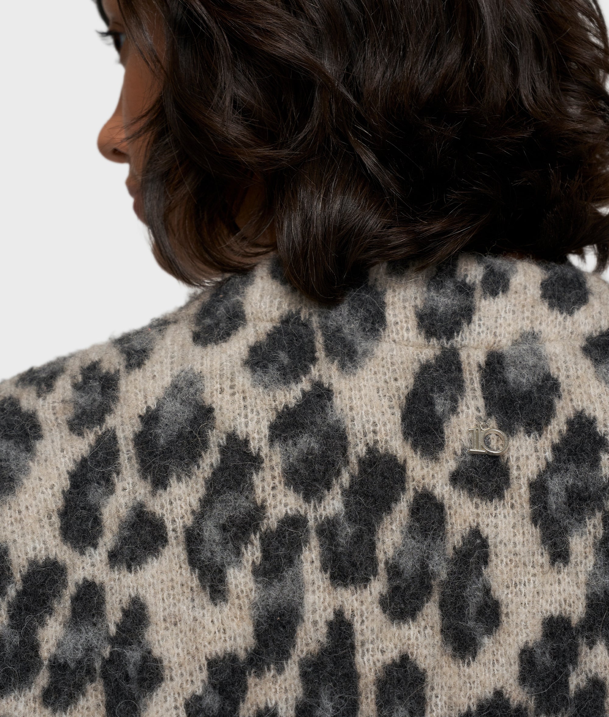 10Days knit cardigan leopard