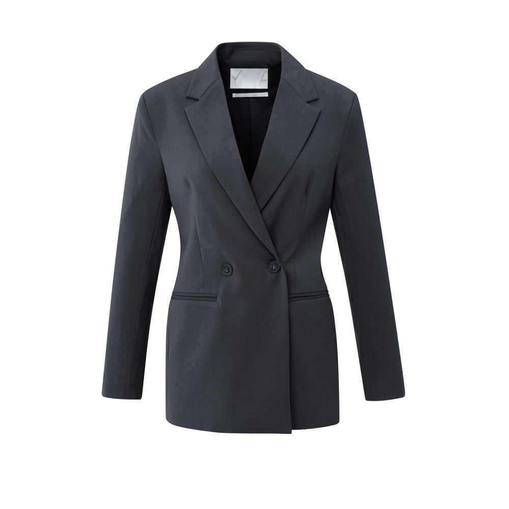 Yaya Blazer mit Gürtel und Knopfverschluss mit zusätzlichem Knopf