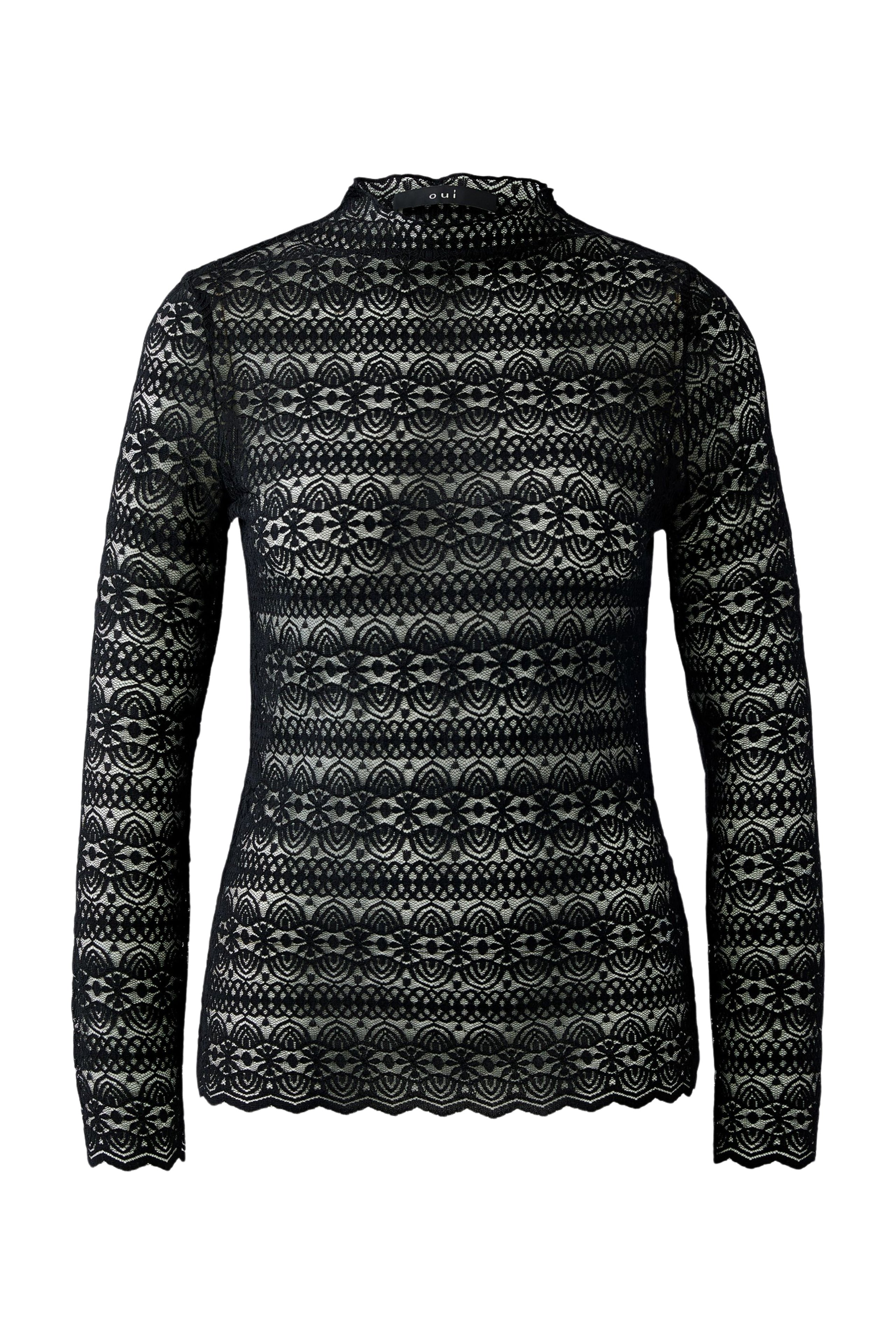 OUI Langarmshirt aus wertiger Spitze