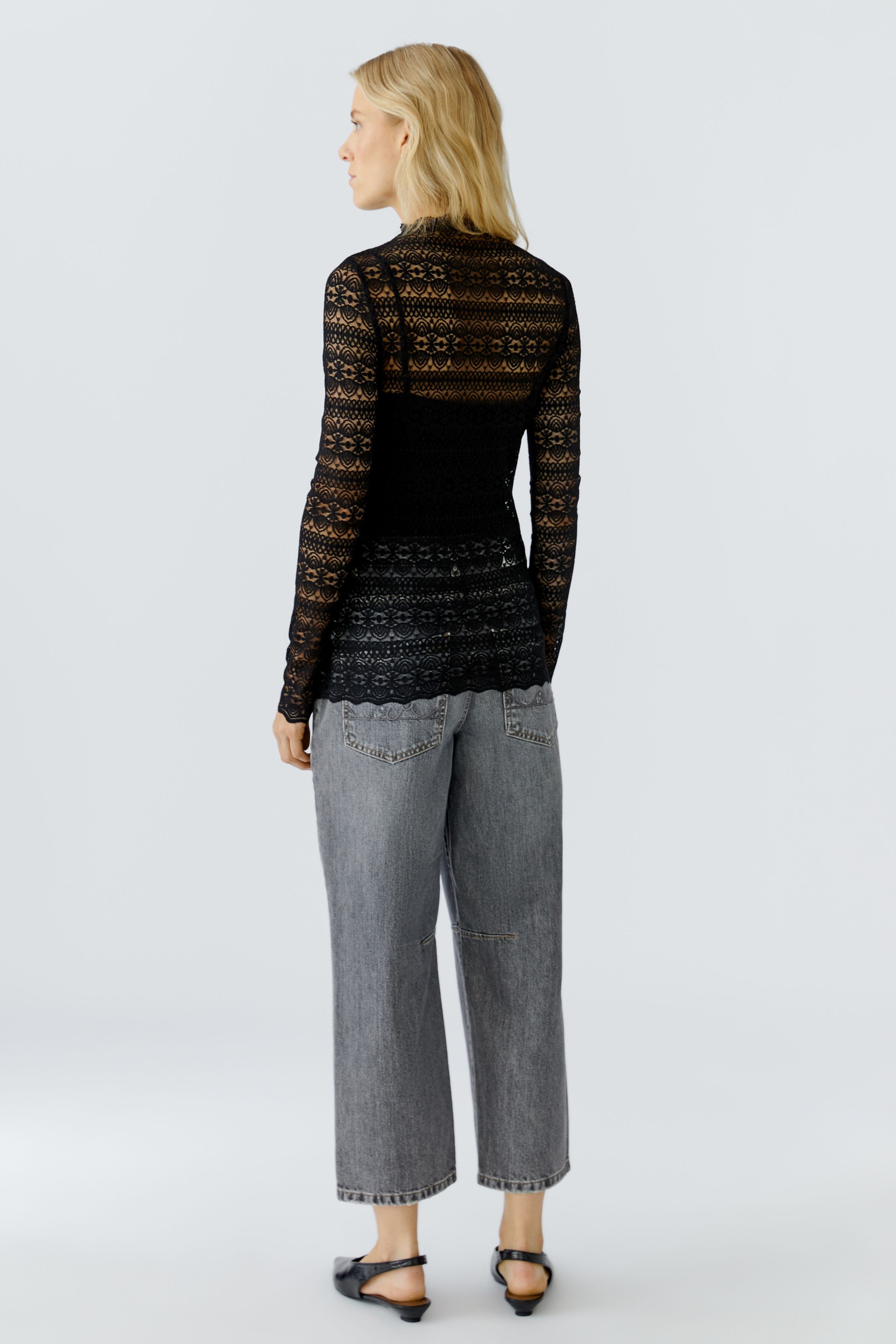 OUI Langarmshirt aus wertiger Spitze