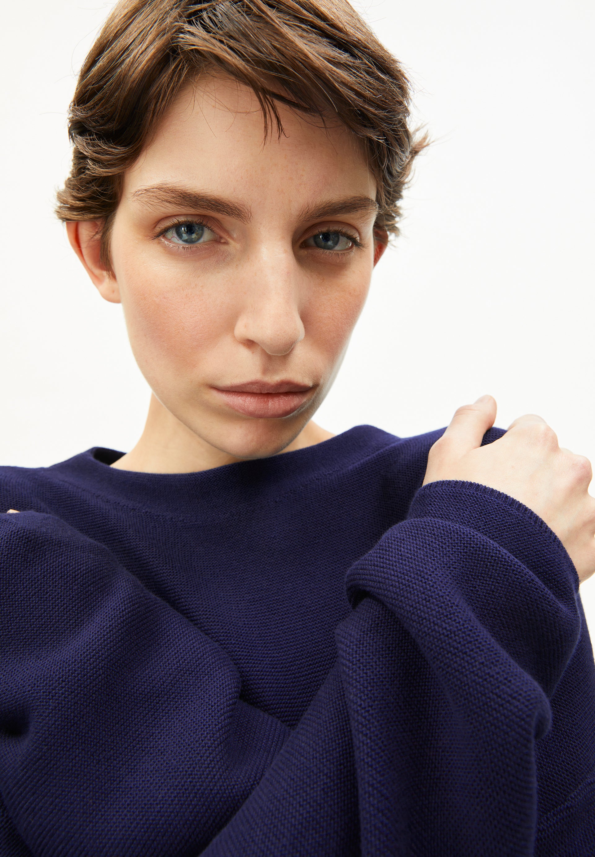 Armedangels Pullover MERINAA LINKS LINKS aus Bio-Baumwolle