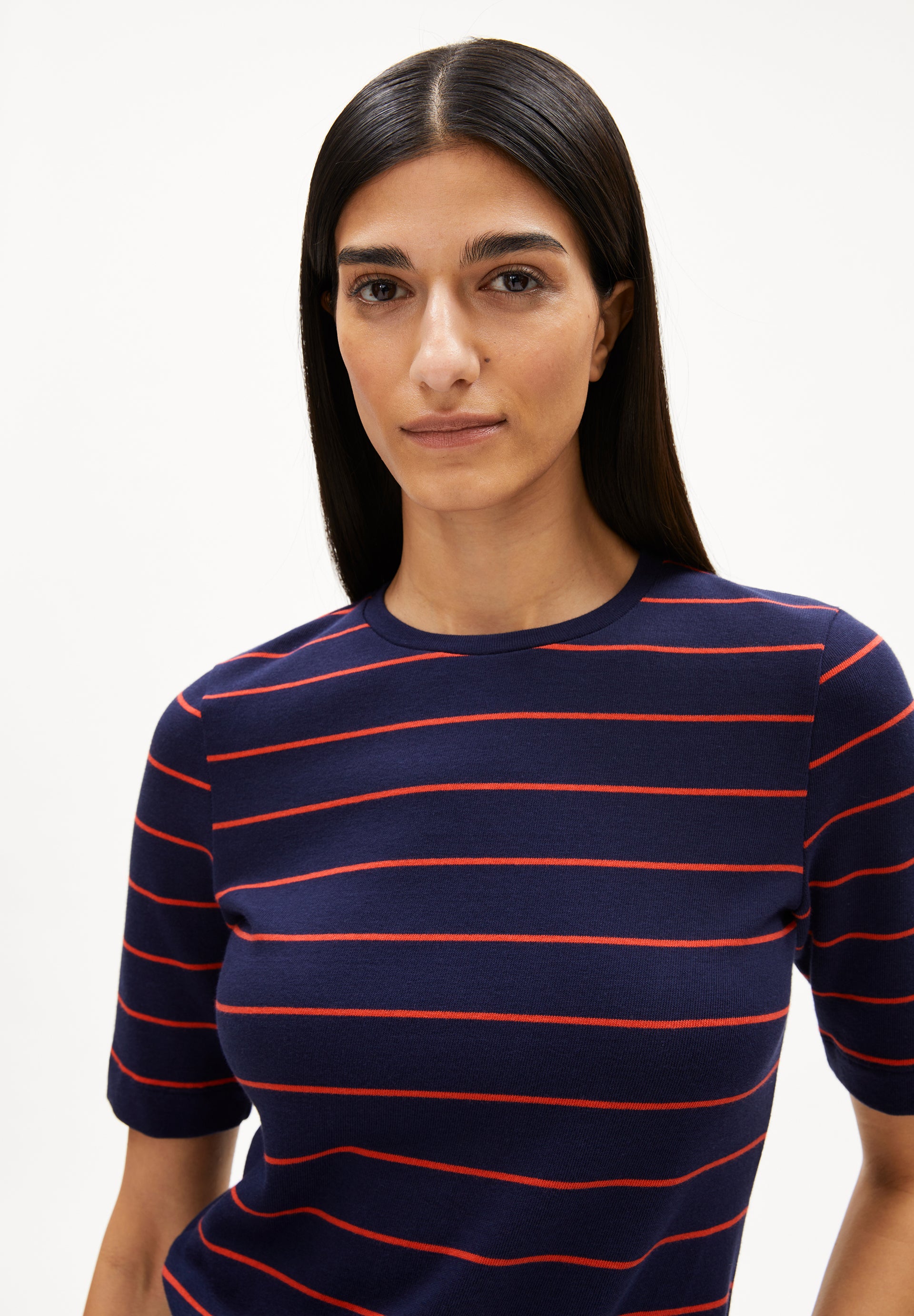 Armedangels T-Shirt JAANISARA FINE STRIPE aus Bio-Baumwoll Mix