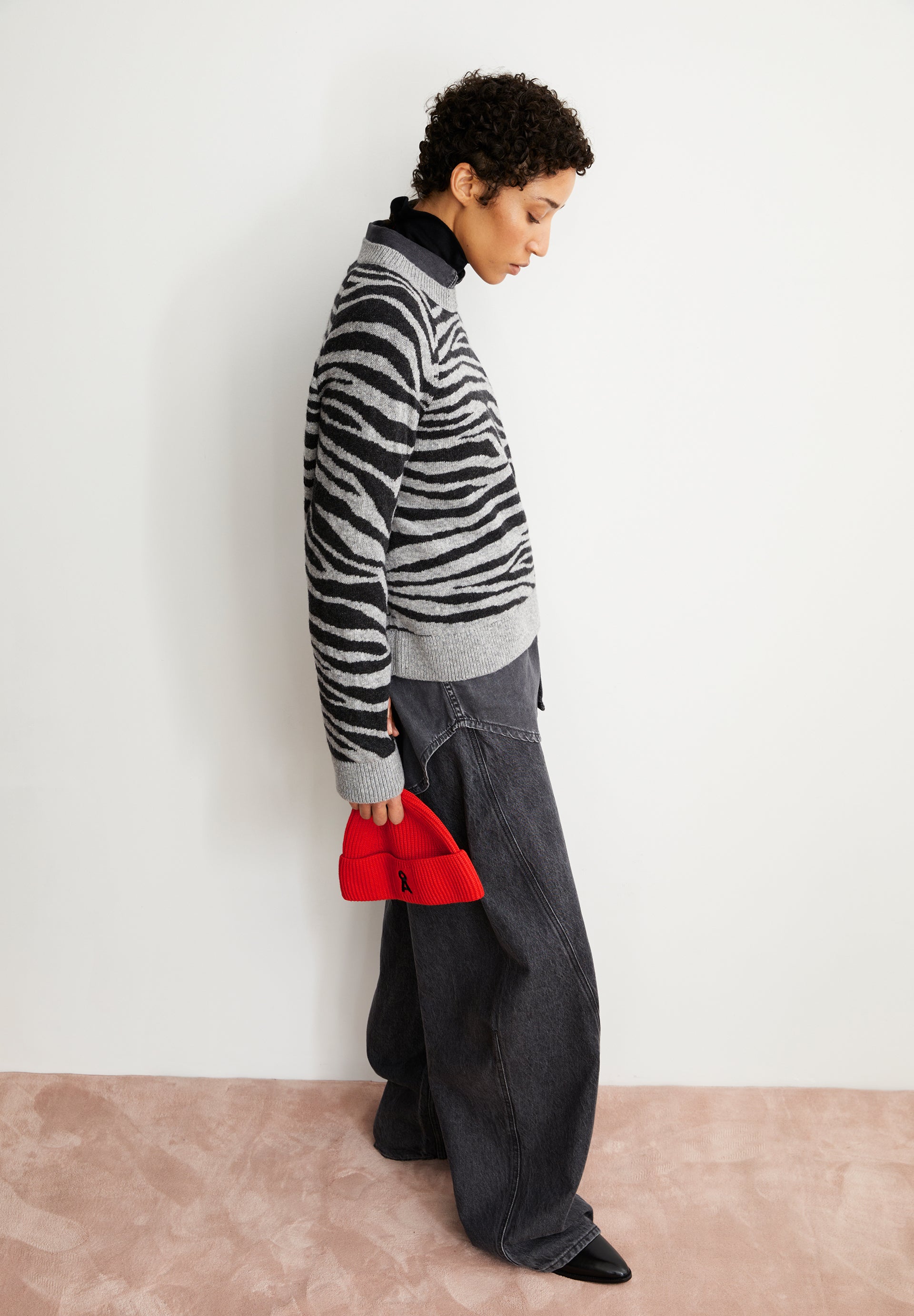 Armedangels Pullover LILIRIAA ZEBRARAA aus Bio-Woll Mix