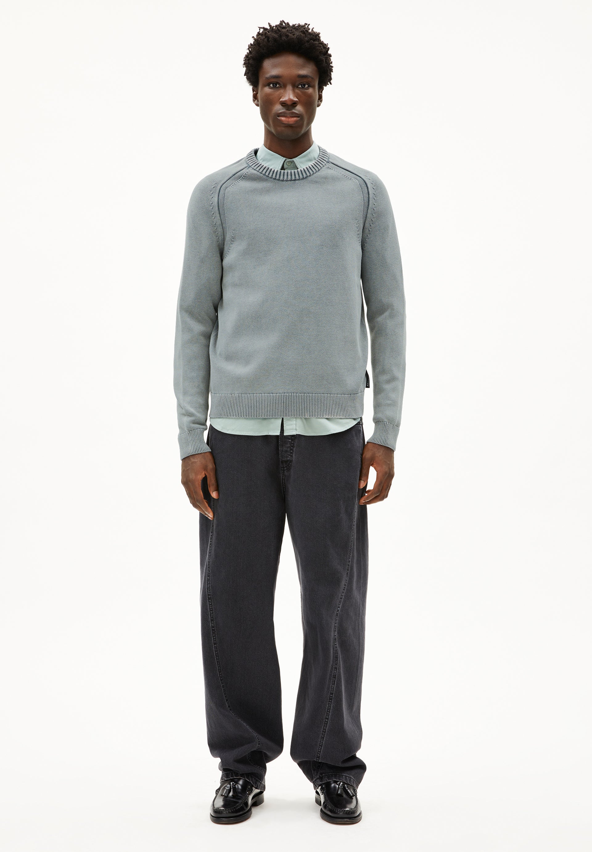 Armedangels Pullover VAANJO GMT DYE aus Bio-Baumwolle