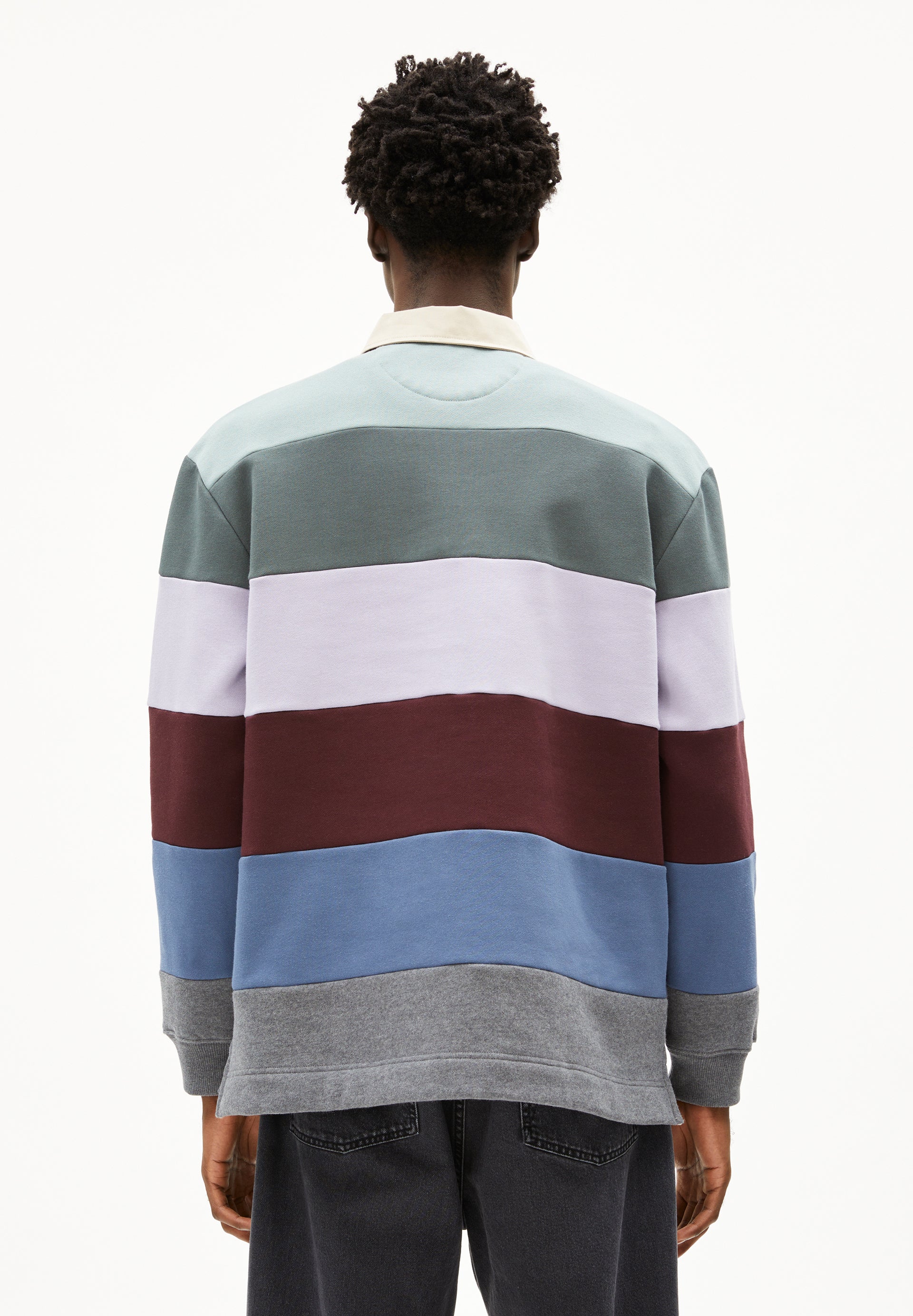 Armedangels Sweatshirt AADRU LS RUGBY FLEECE aus Bio-Baumwolle