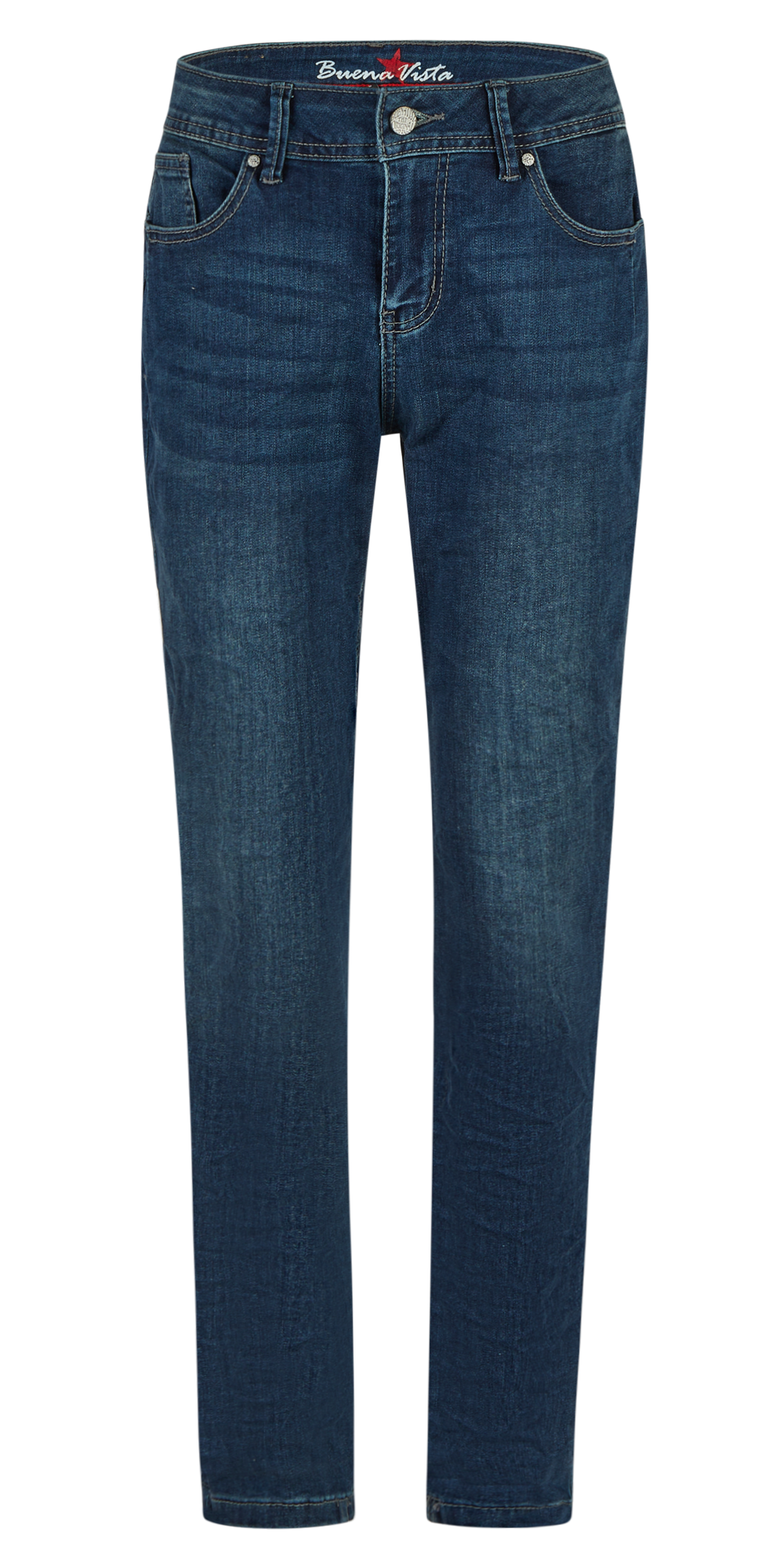 Buena Vista Malibu-Zip high cropped stretch denim