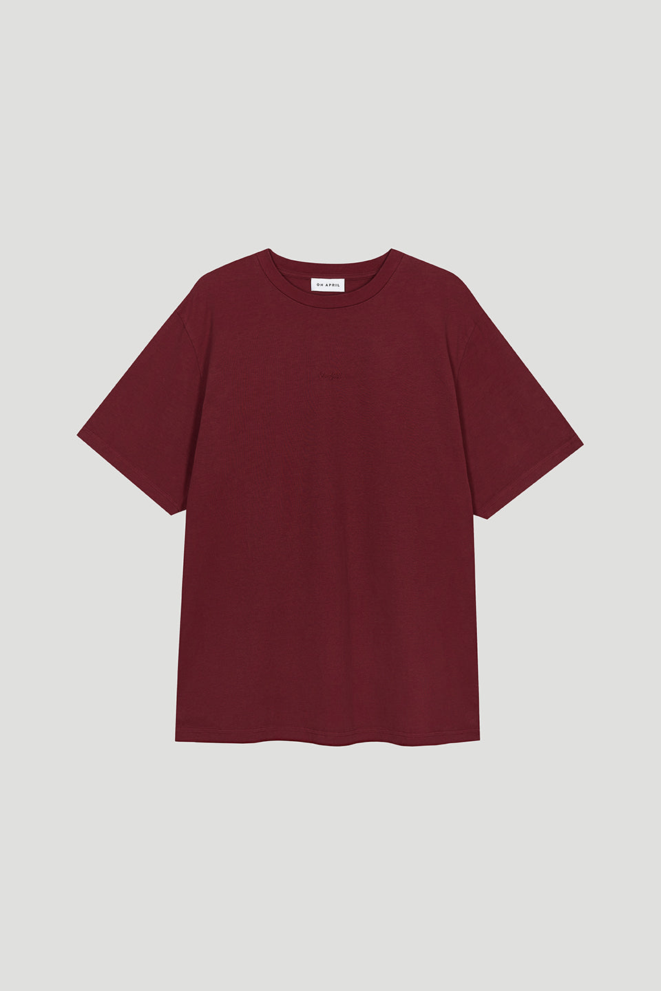 Oh April BF T-Shirt Good Karma Wave Merlot