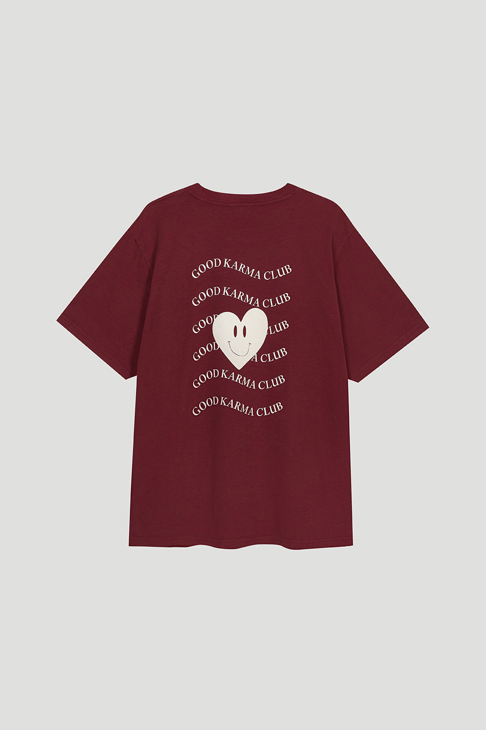 Oh April BF T-Shirt Good Karma Wave Merlot