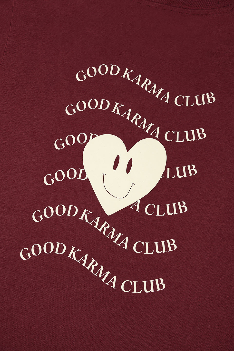 Oh April BF T-Shirt Good Karma Wave Merlot