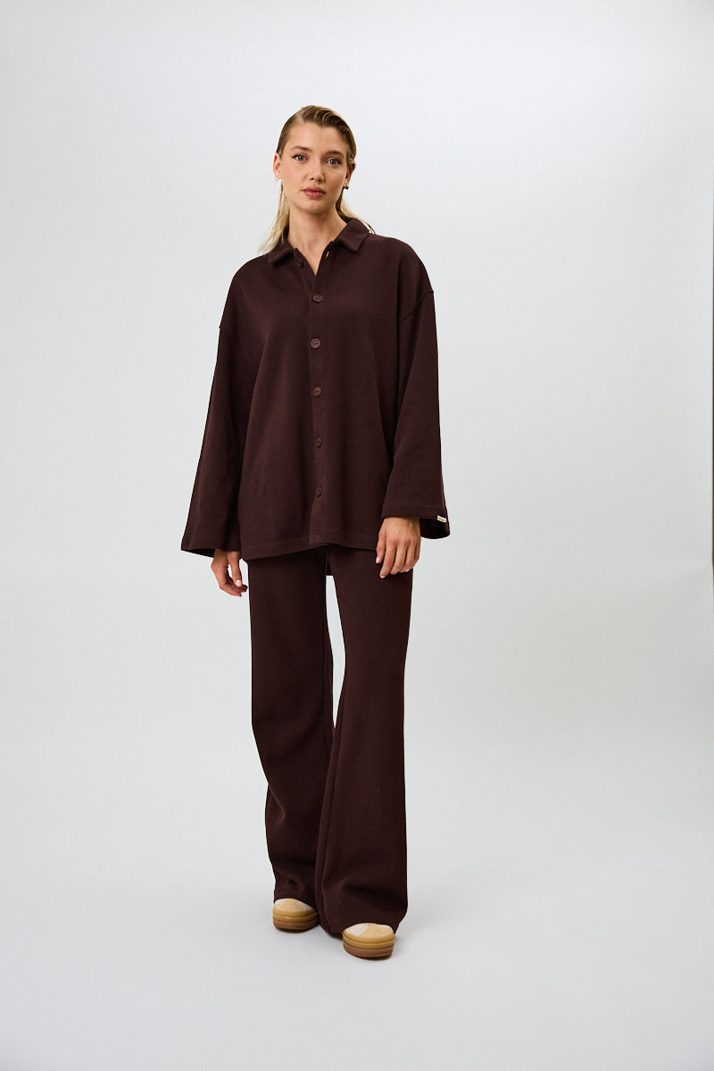 Oh April Fleur Winter Blouse Truffle