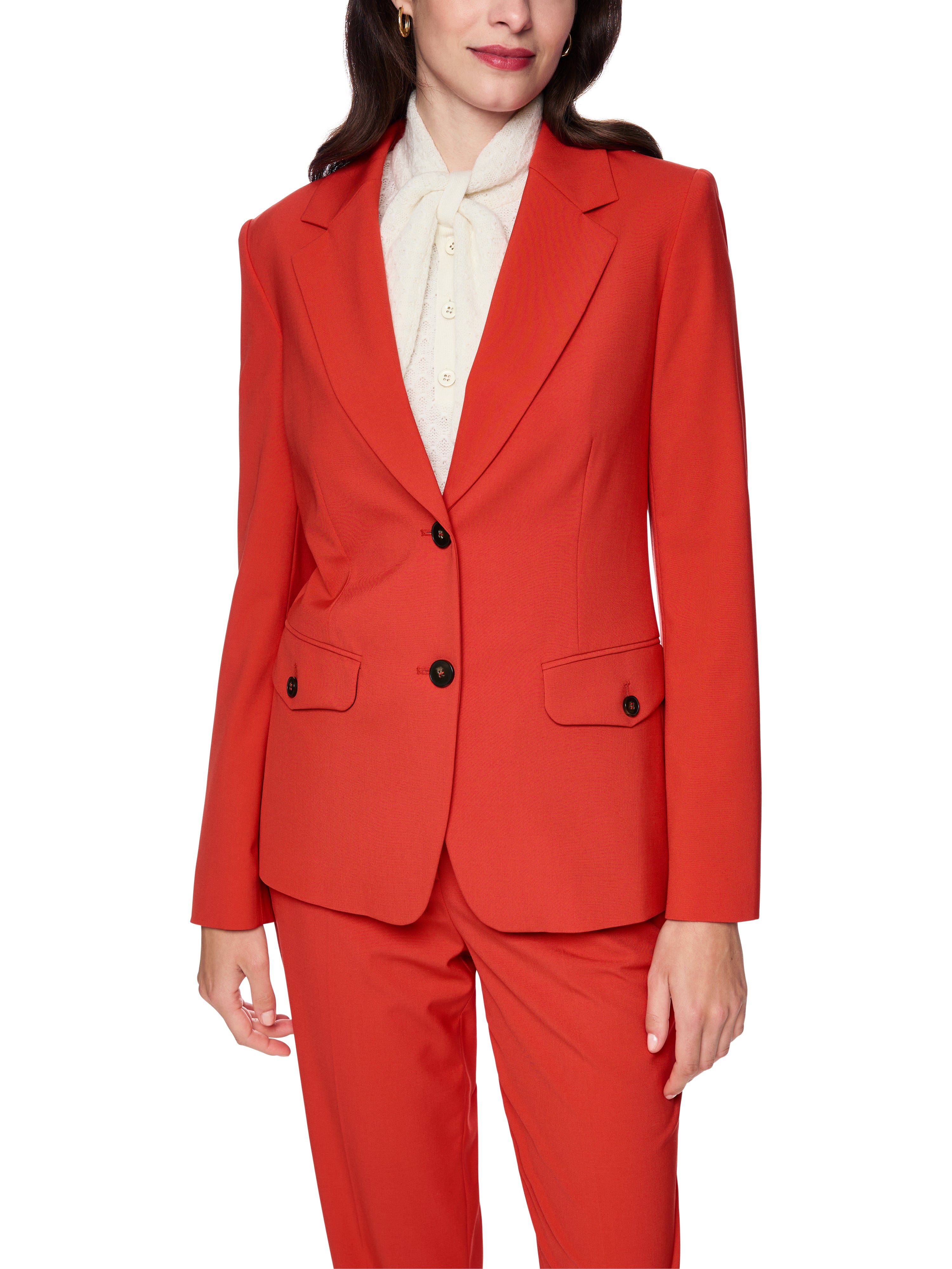 Marc Cain Taillierter Blazer mit gerundetem Saum