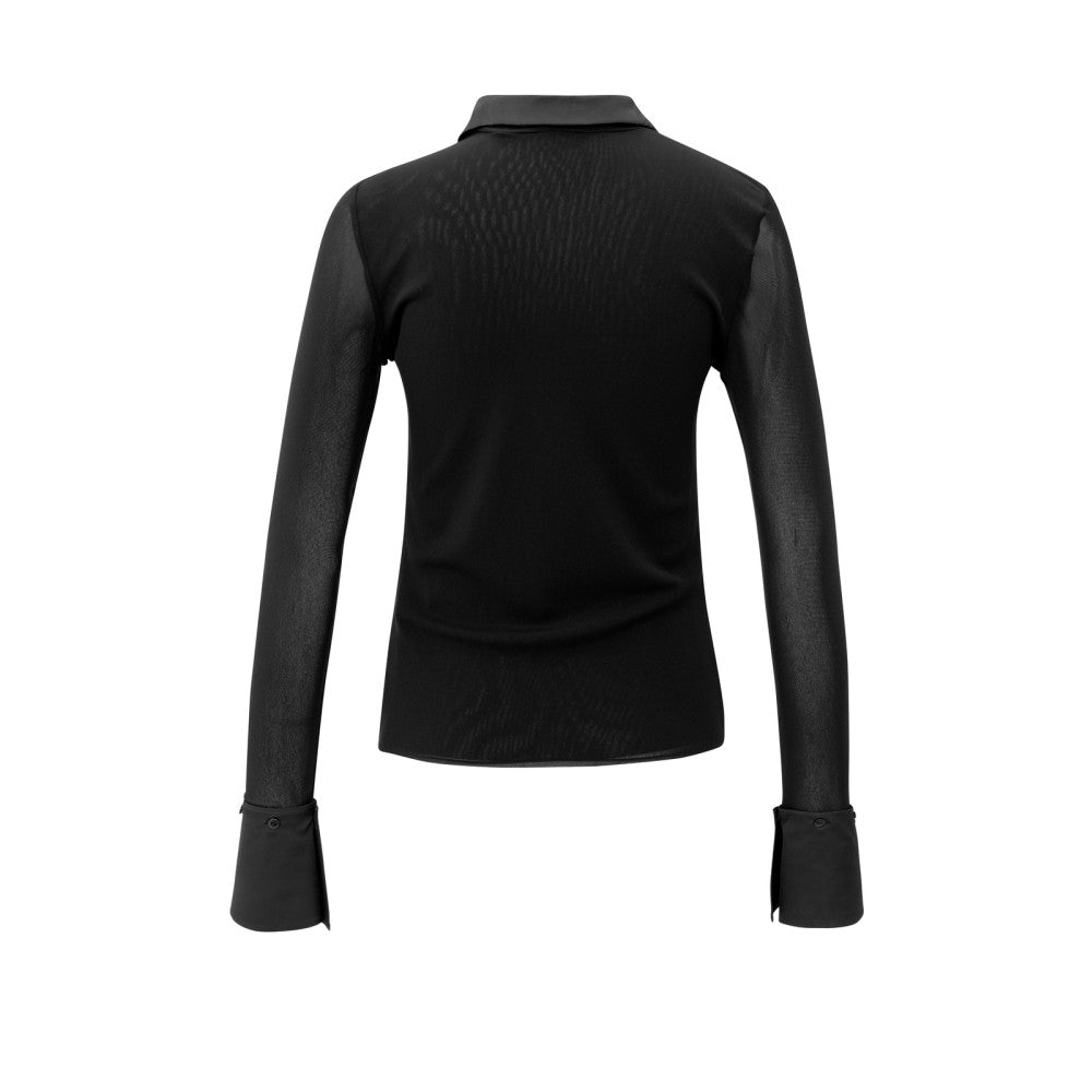 Yaya Mesh-Oberteil mit abnehmbaren Bündchen und abnehmbarem Kragen