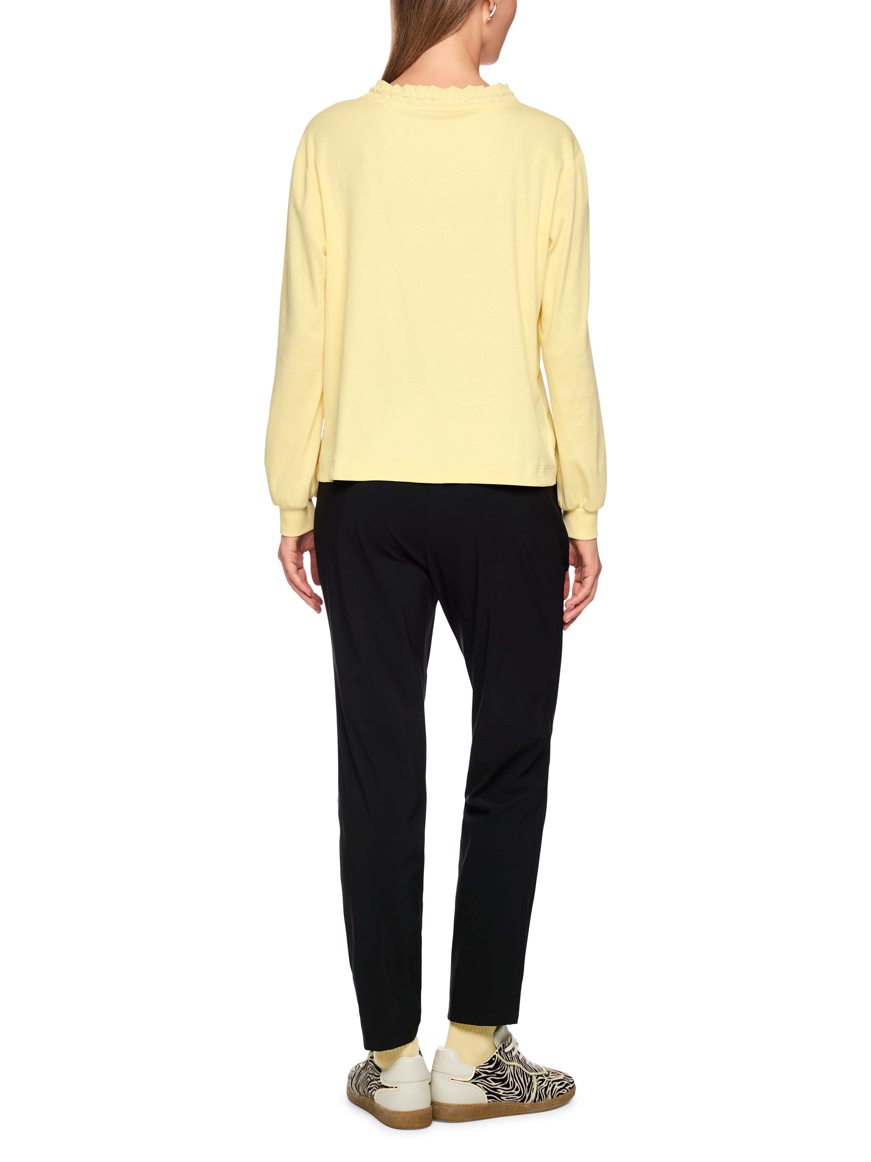 Marc Cain Langarmshirt mit Materialmix