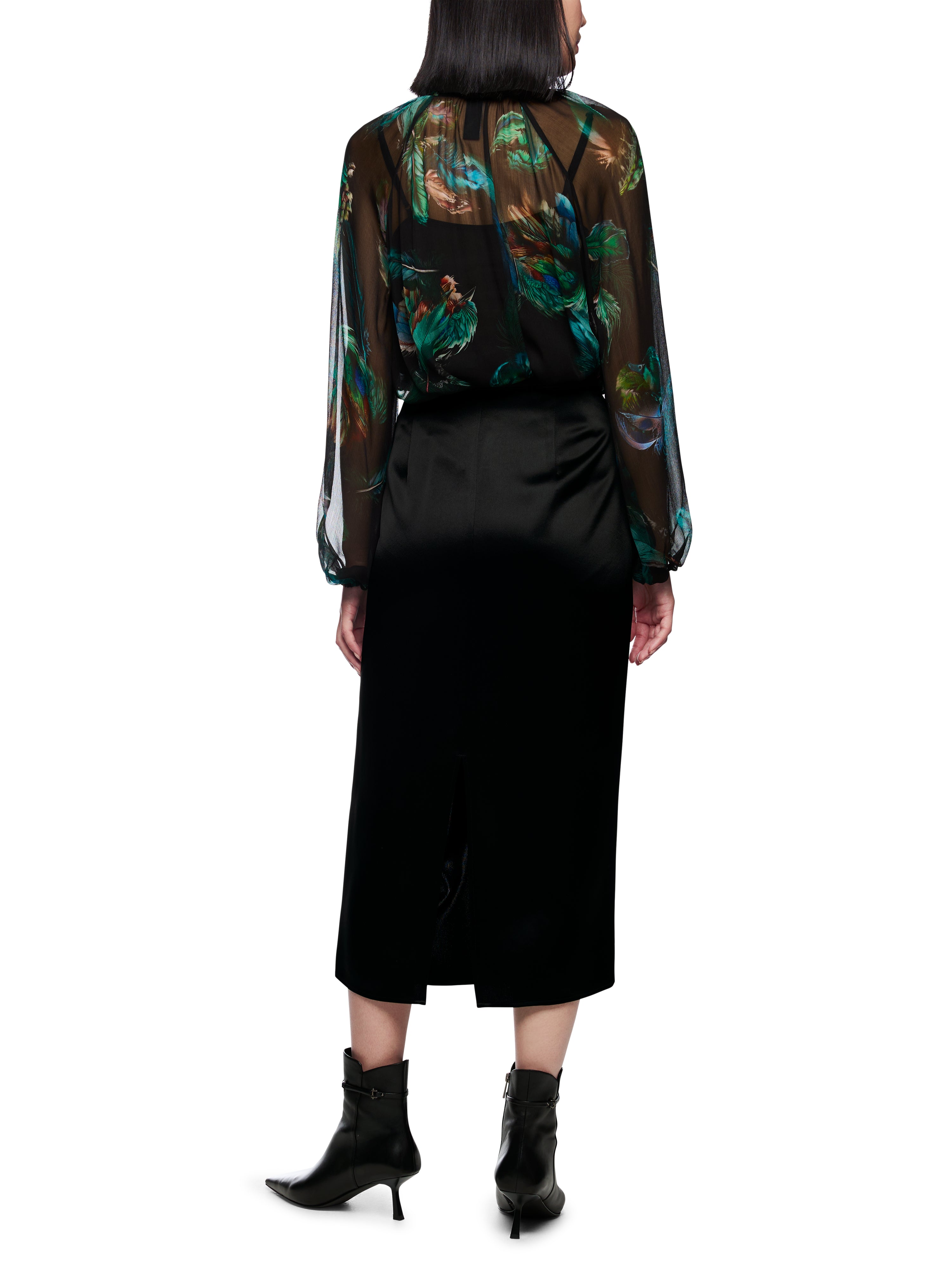 Marc Cain Wadenlanger Rock mit Drapierung