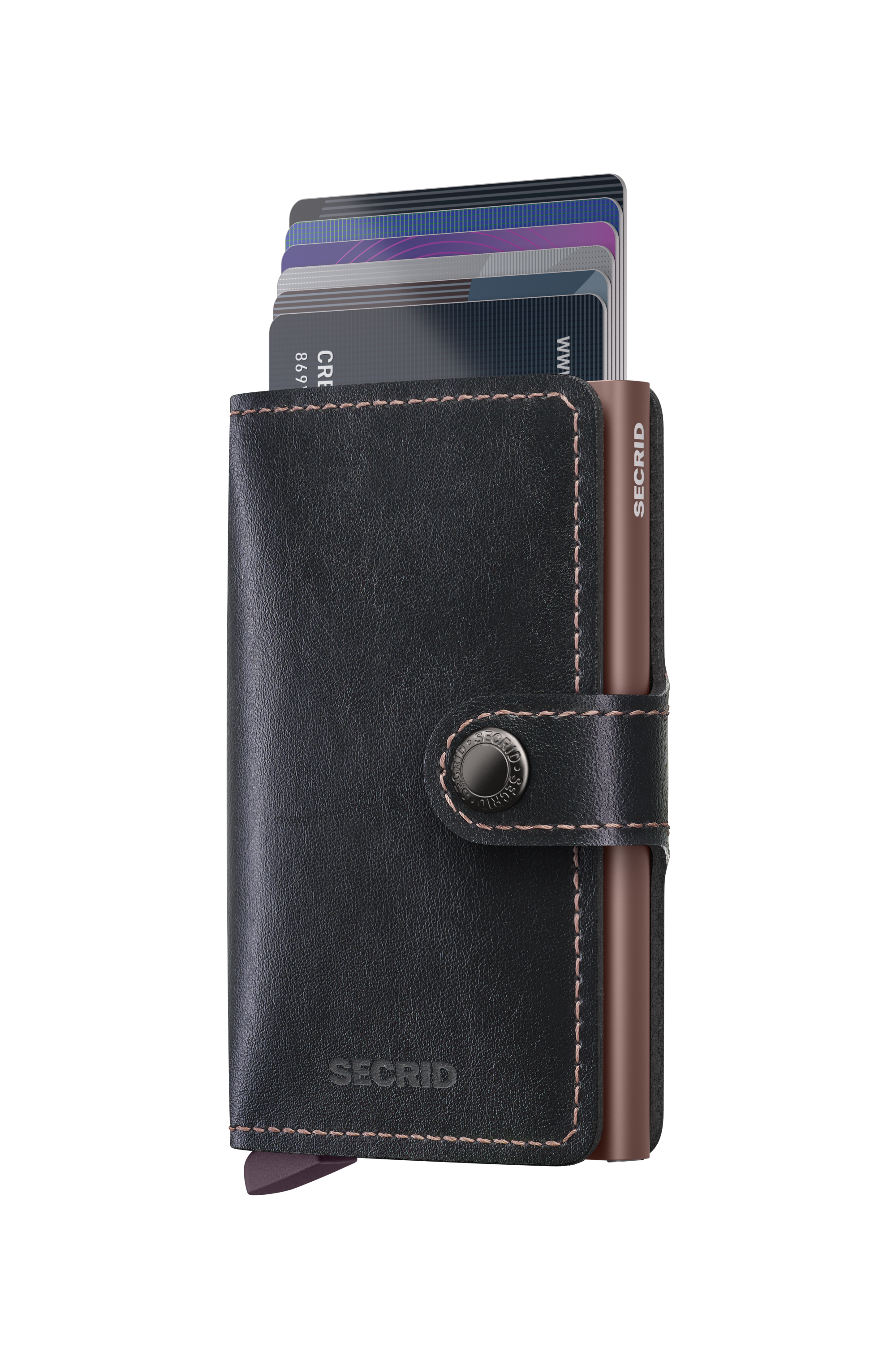 SECRID Miniwallet MIRUM Plant-Based Black Rose