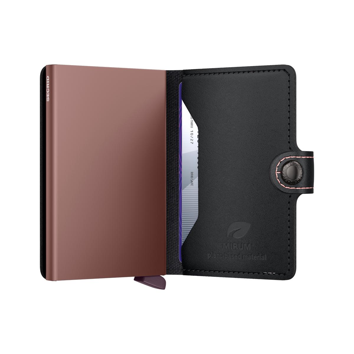 SECRID Miniwallet MIRUM Plant-Based Black Rose