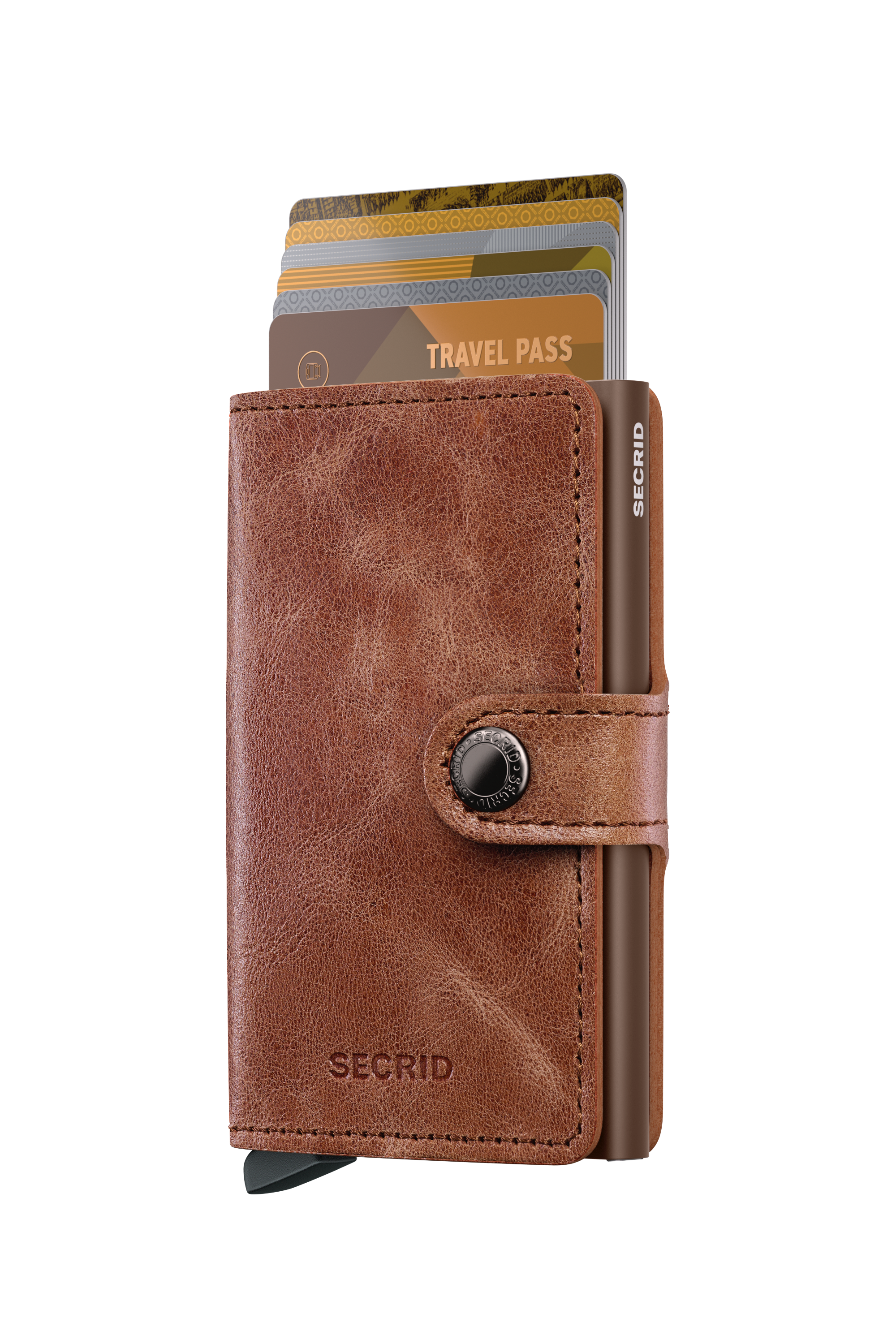 SECRID Miniwallet Vintage Cognac-Brown