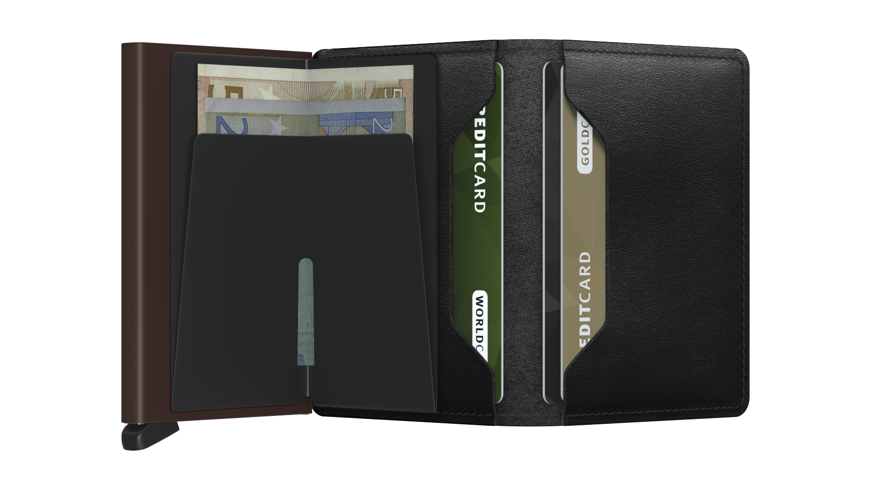 SECRID Slimwallet Original Black-brown