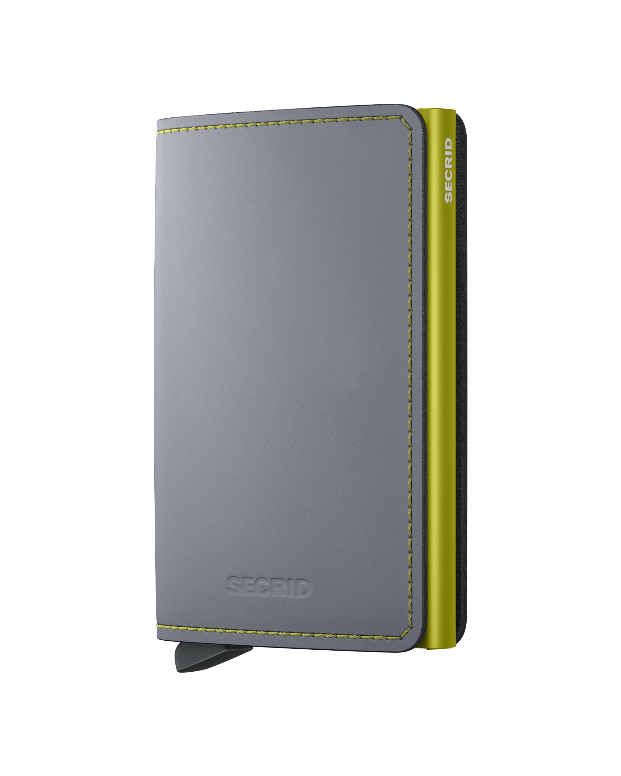 Slimwallet Matte Grey & Lime