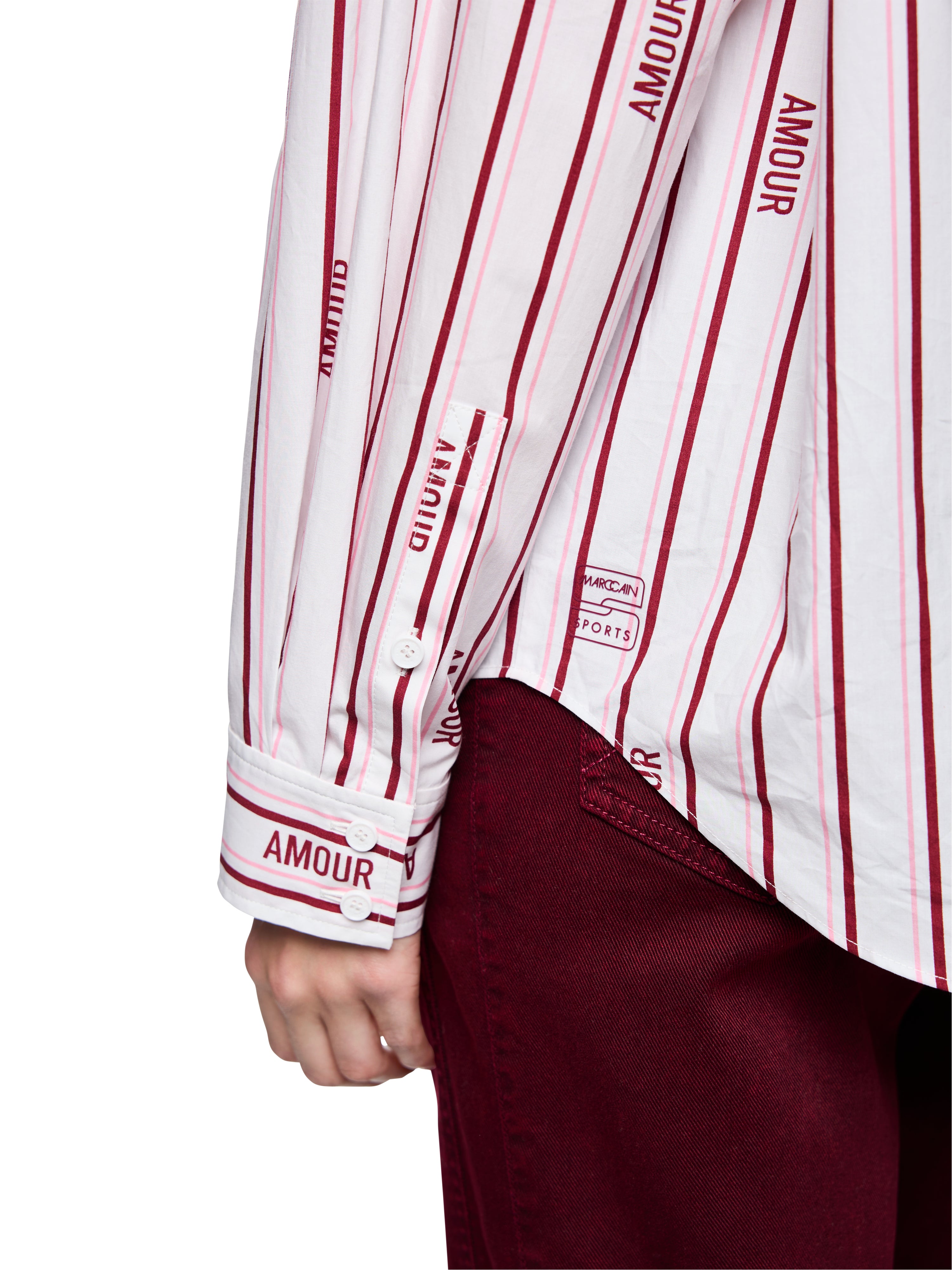 Marc Cain Gestreifte Bluse "Rethink Together"