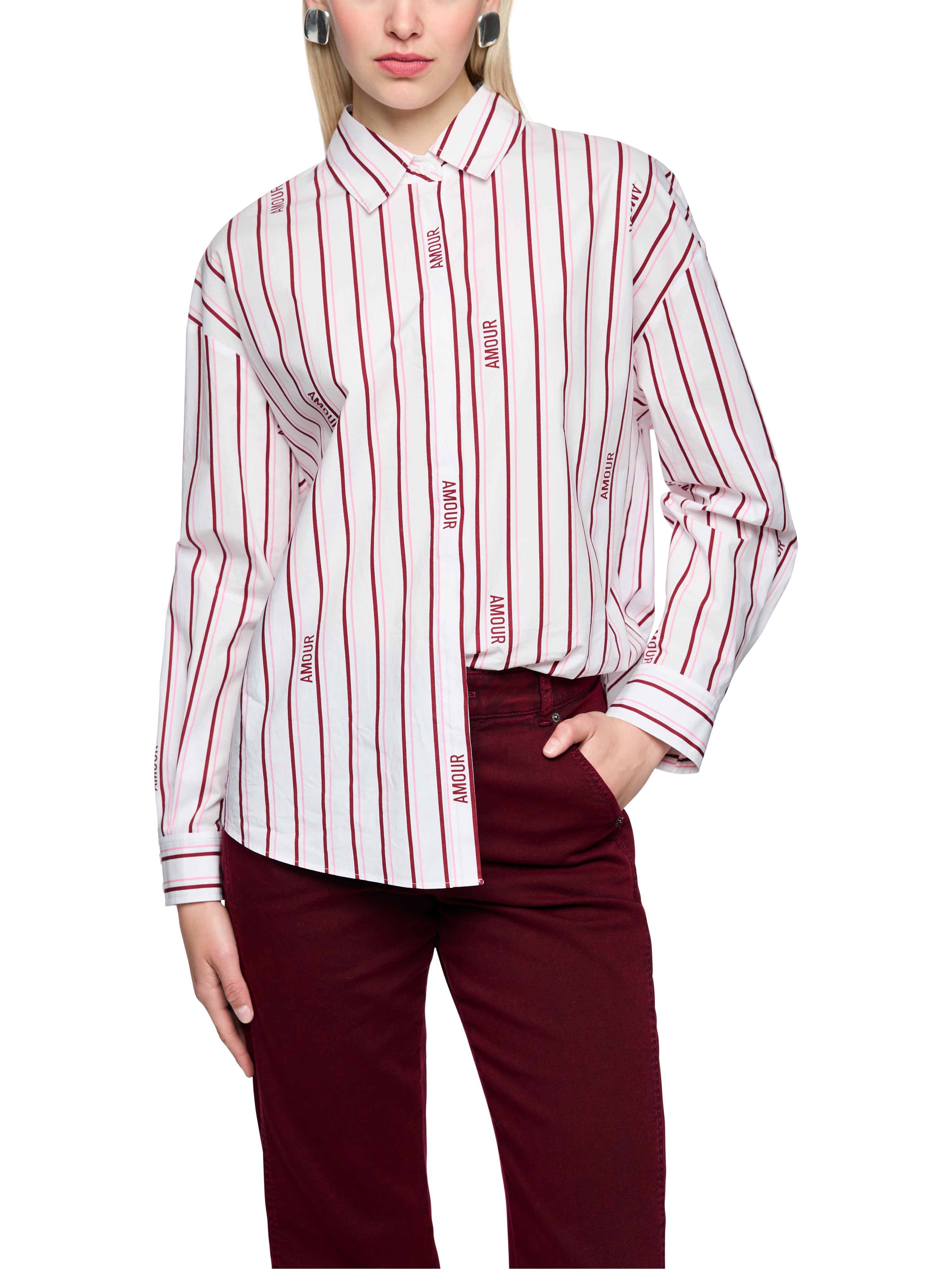 Marc Cain Gestreifte Bluse "Rethink Together"