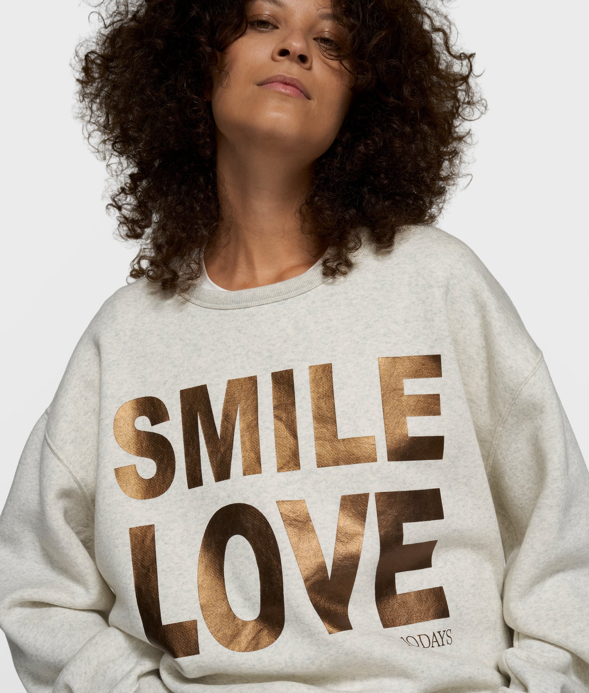 10Days Statement Sweater Smile Love