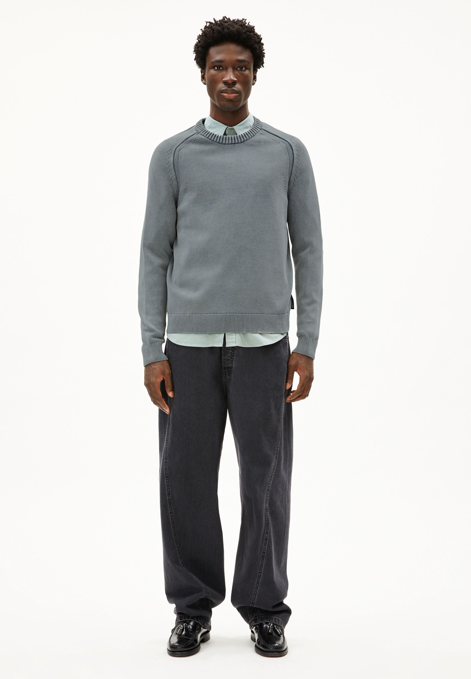 Armedangels Pullover VAANJO GMT DYE aus Bio-Baumwolle