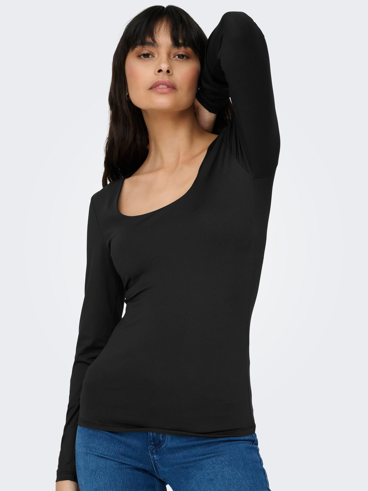 Only WAY DEEP NECK TOP