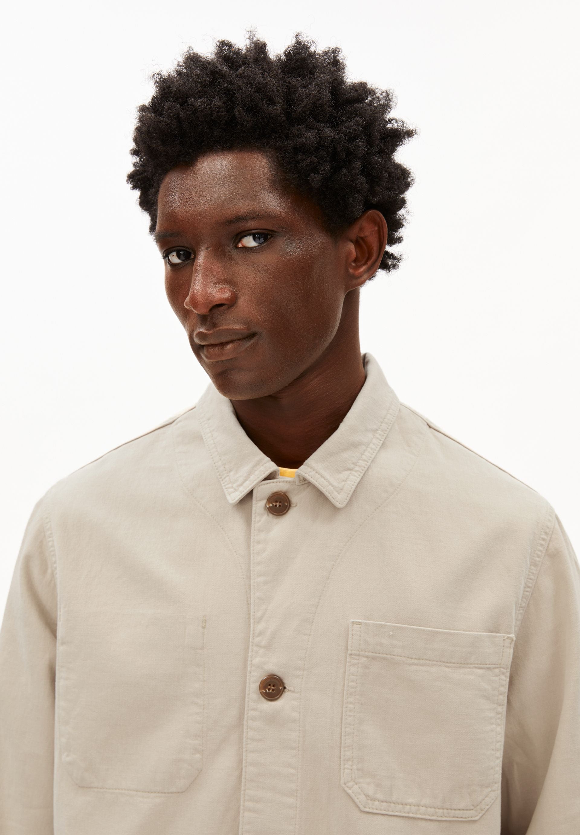 armedangels Baumwoll-Leinen-Jacke aus Bio-Baumwoll Mix