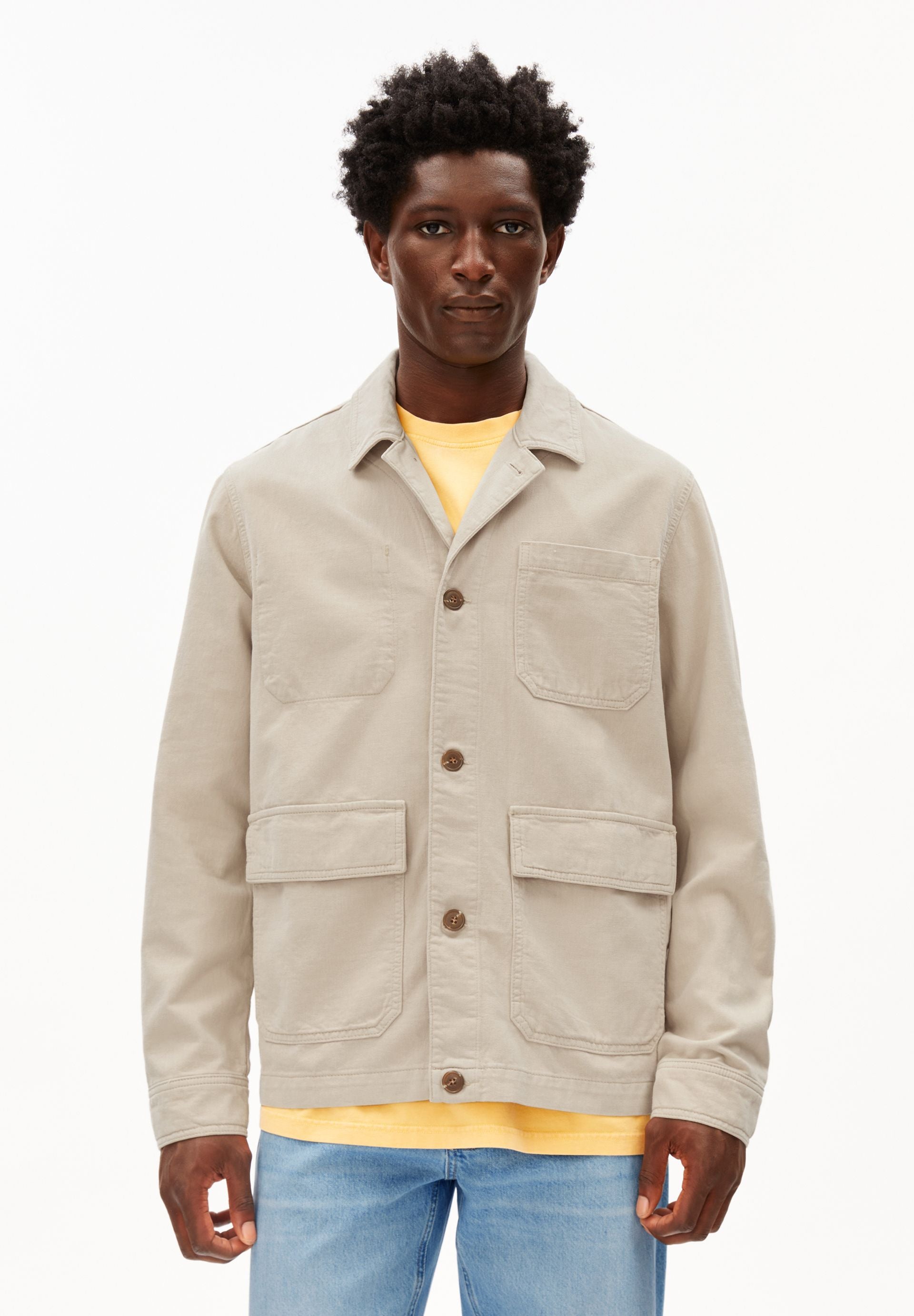 armedangels Baumwoll-Leinen-Jacke aus Bio-Baumwoll Mix
