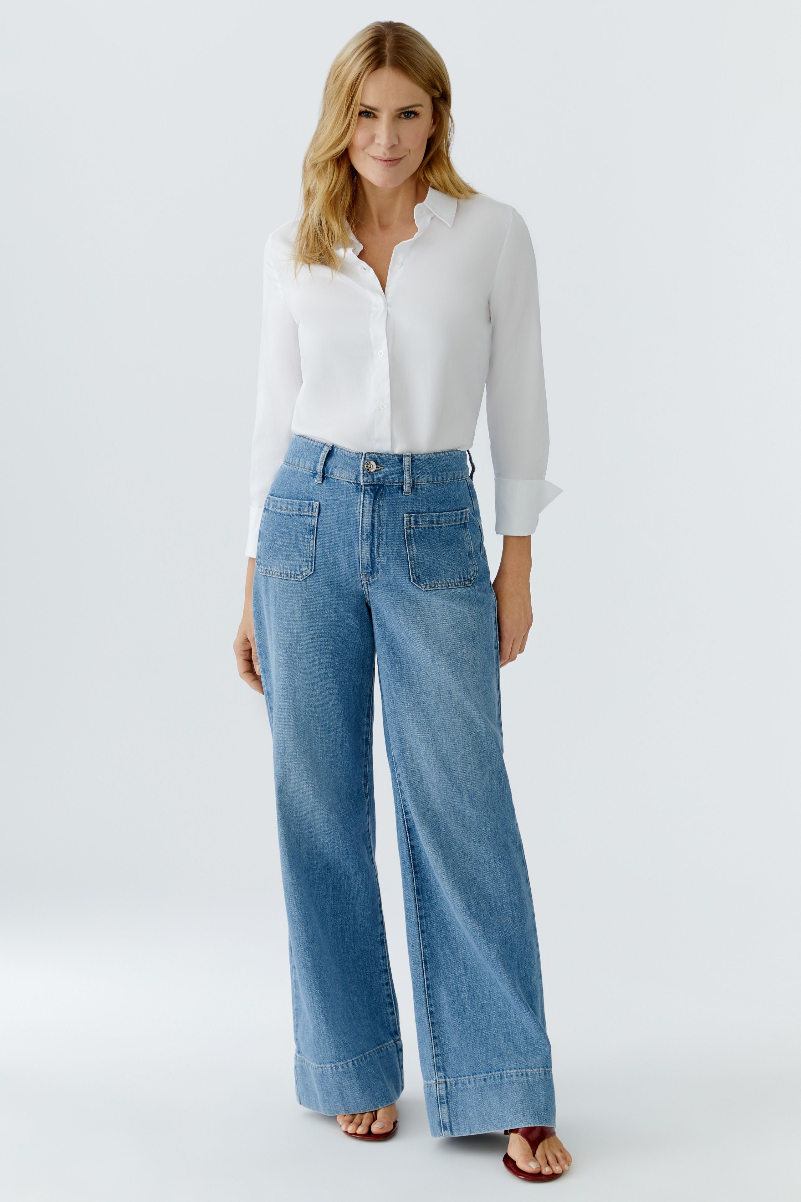OUI Jeans HIGH WAIST mit weitem Bein