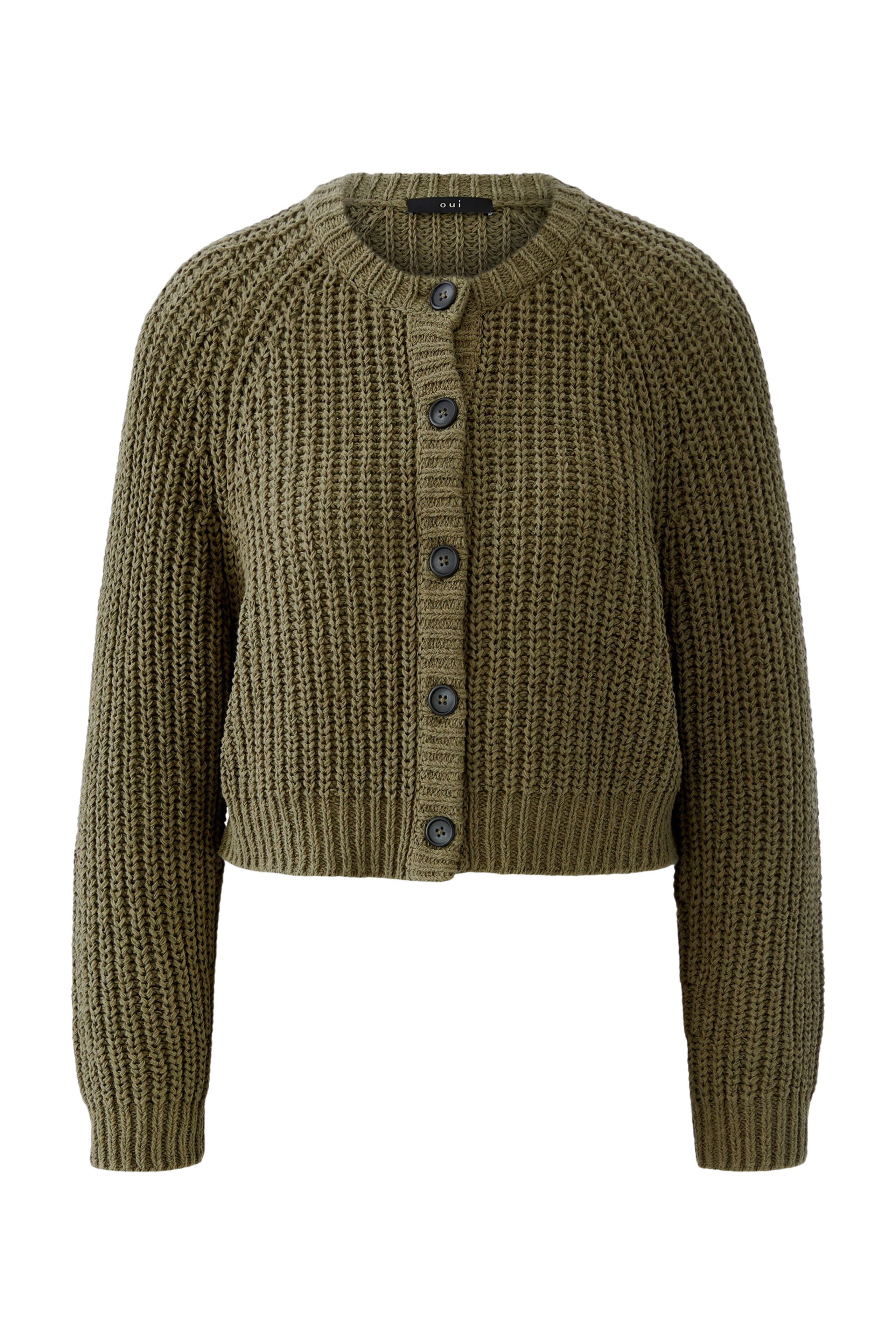 OUI Strickjacke aus sommerlichen Bändchengarn