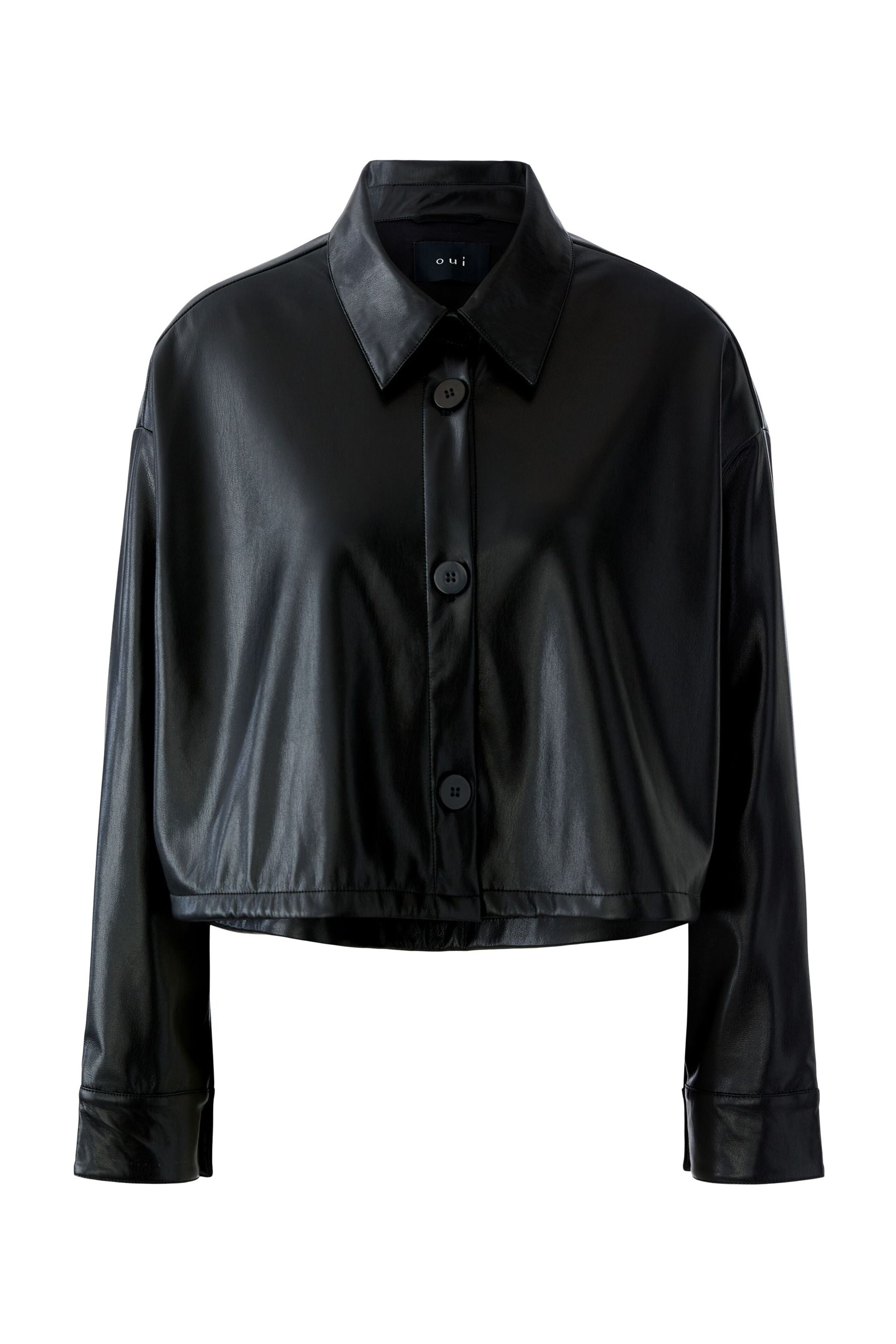OUI Lederoptik Oversize Jacke