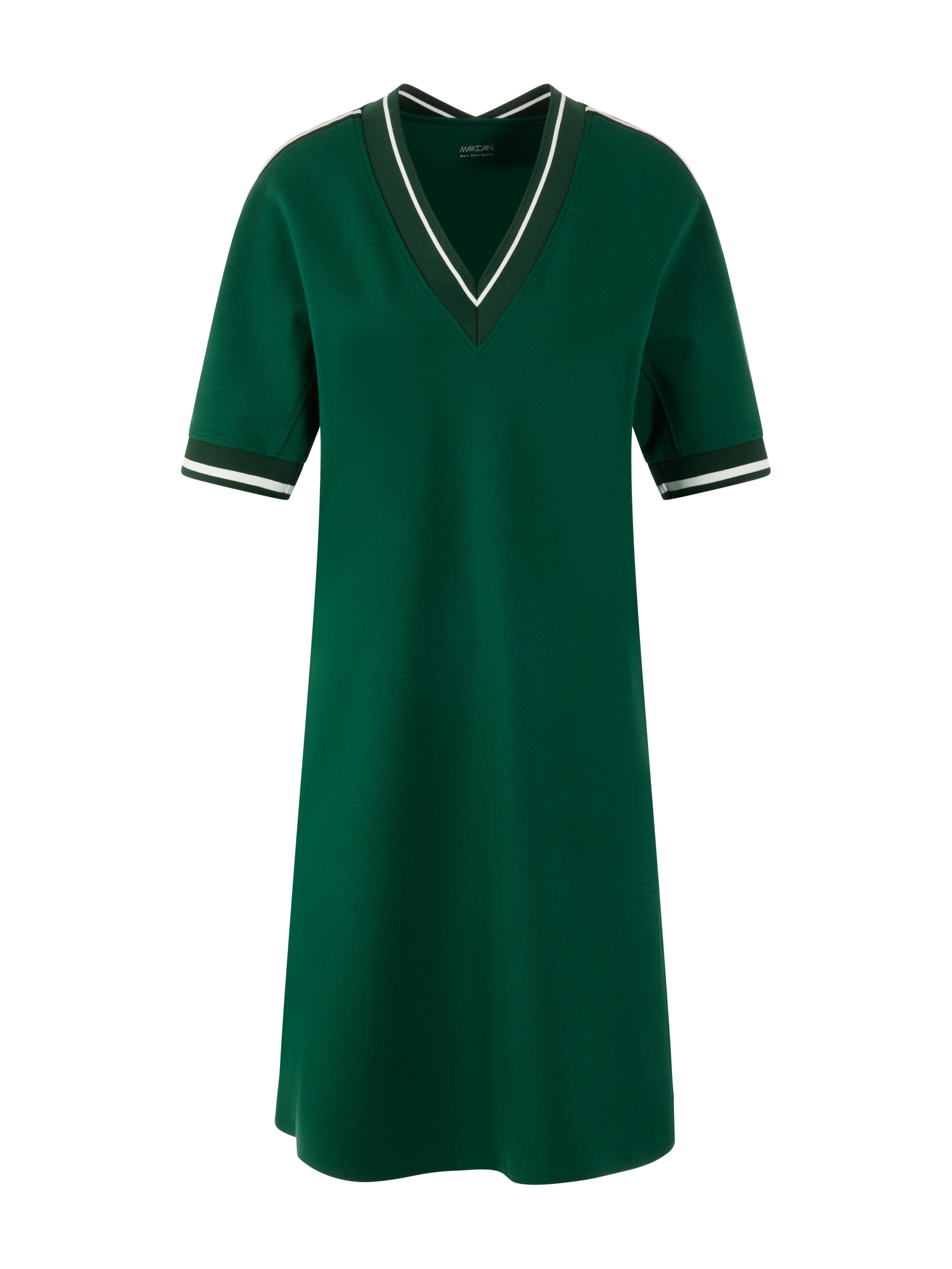 Marc Cain Sportives Kleid mit Ringeldetails