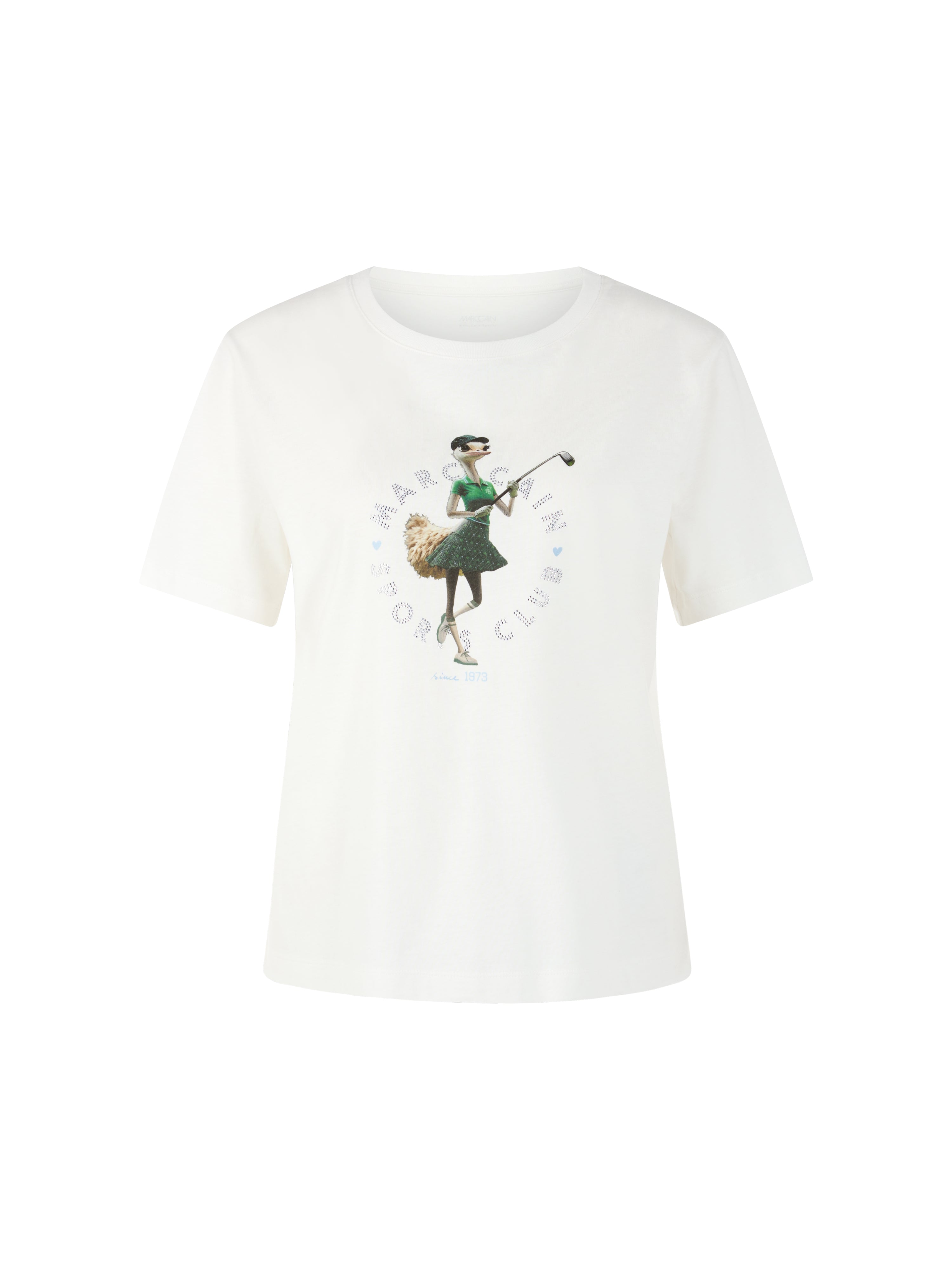 Marc Cain Shirt mit Vogelstrauß "Rethink Together"