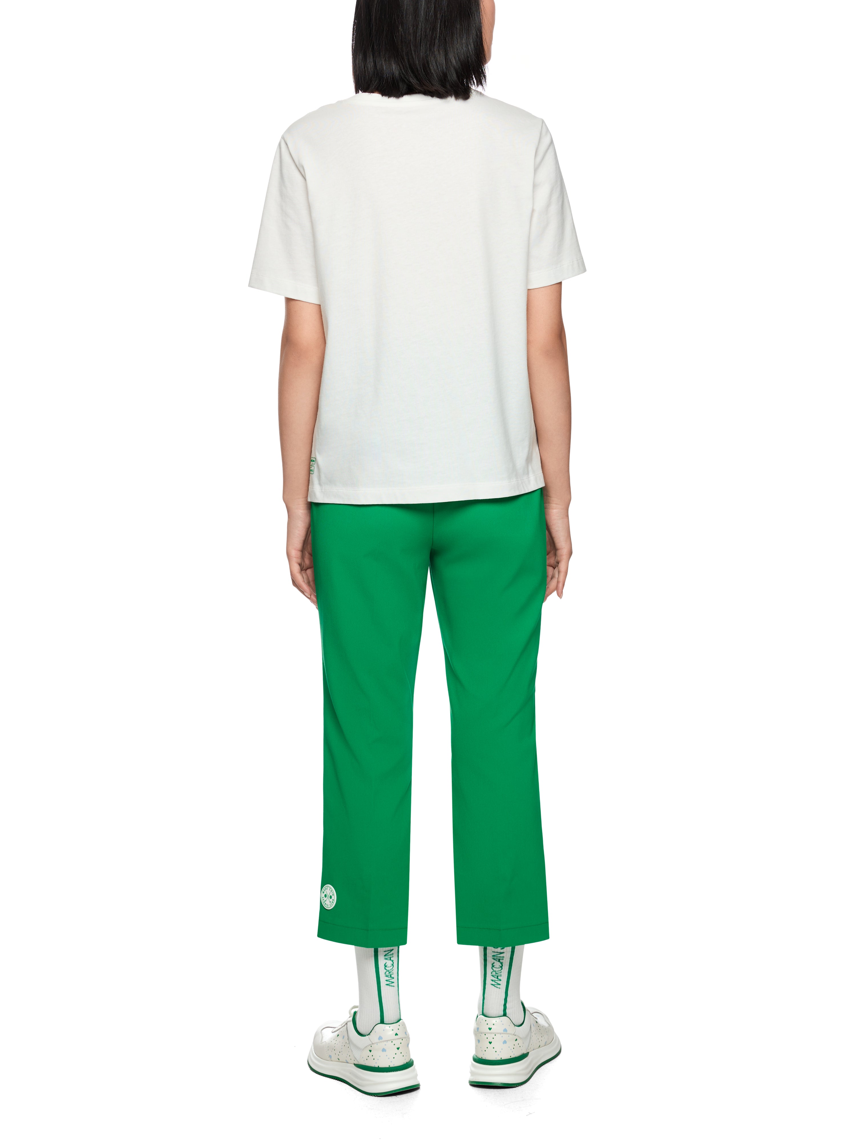 Marc Cain Shirt mit Vogelstrauß "Rethink Together"