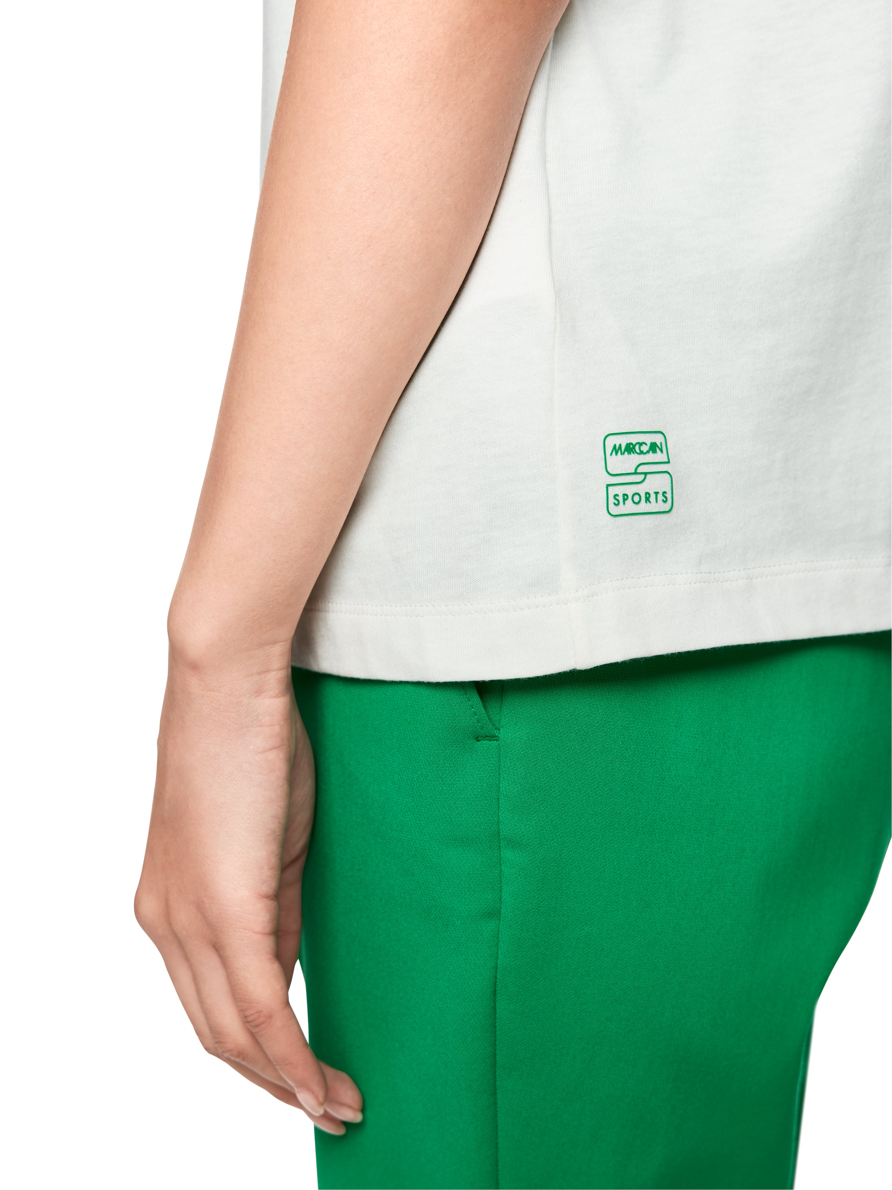 Marc Cain Shirt mit Vogelstrauß "Rethink Together"