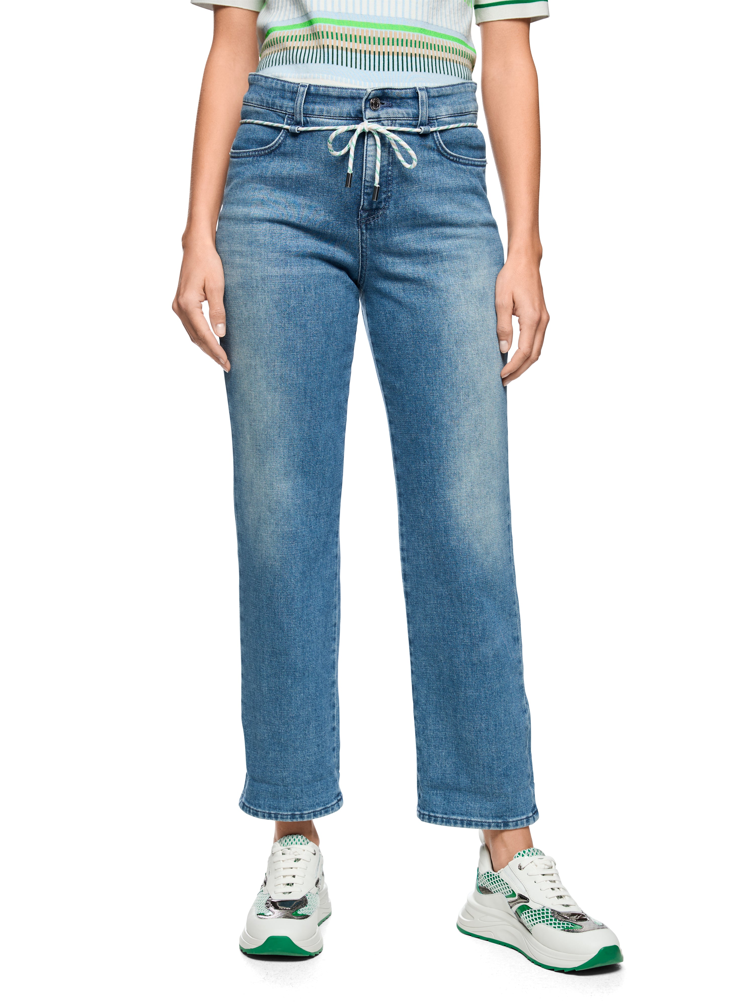 Marc Cain Feminine Jeans FENDOU mit Kordel