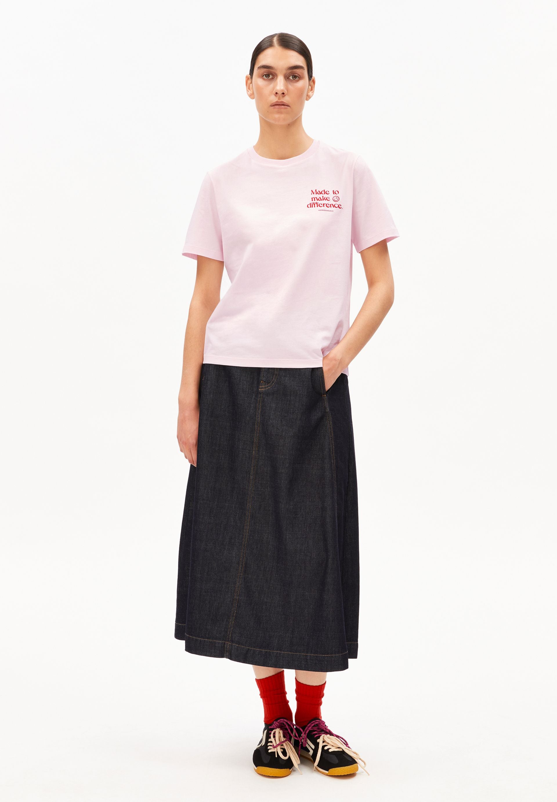 armedangels T-Shirt LUALAA EMBRO aus Bio-Baumwolle