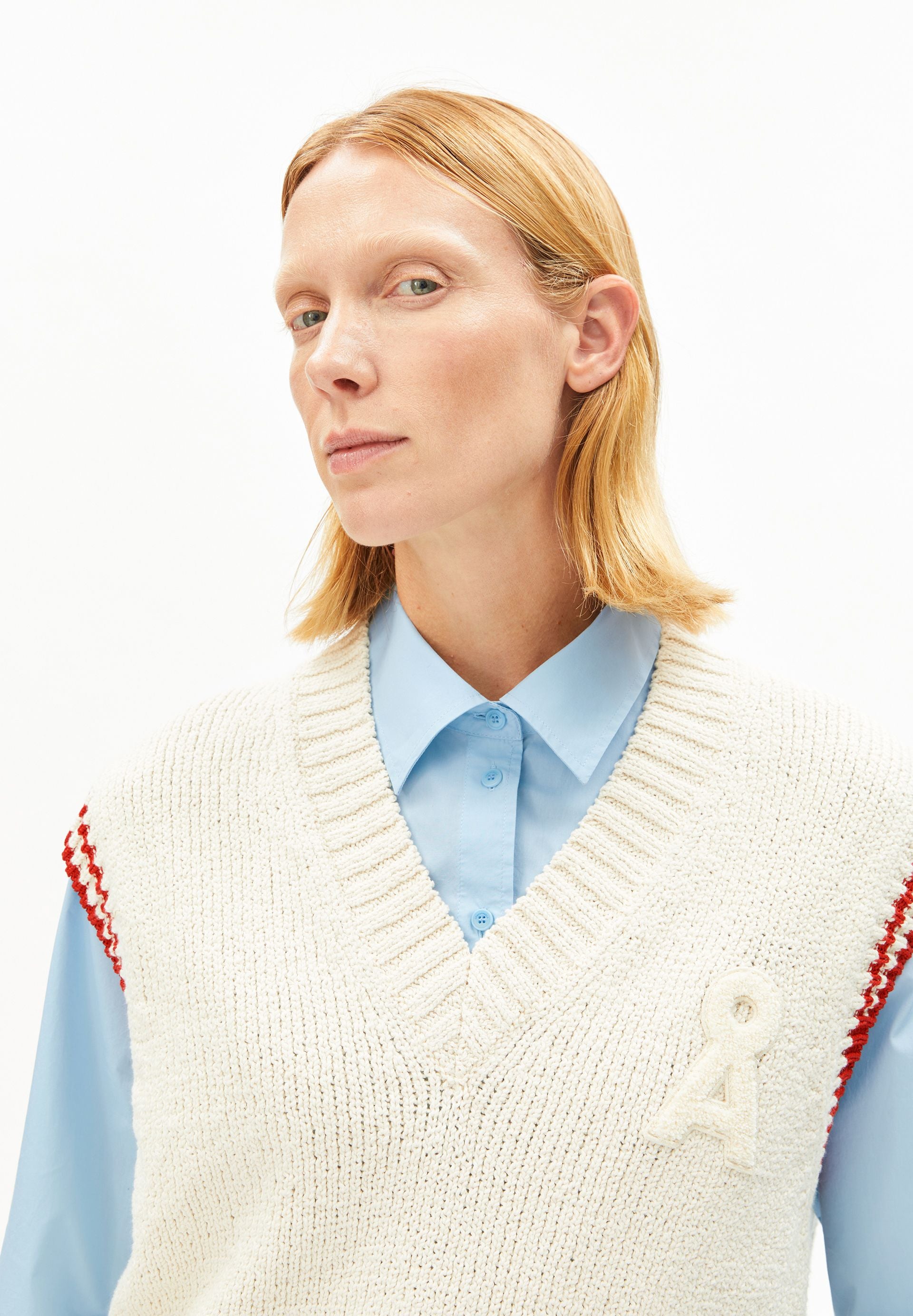 armedangels Pullunder ICONIC Å COLLEGE KNIT aus Bio-Baumwoll-Mix