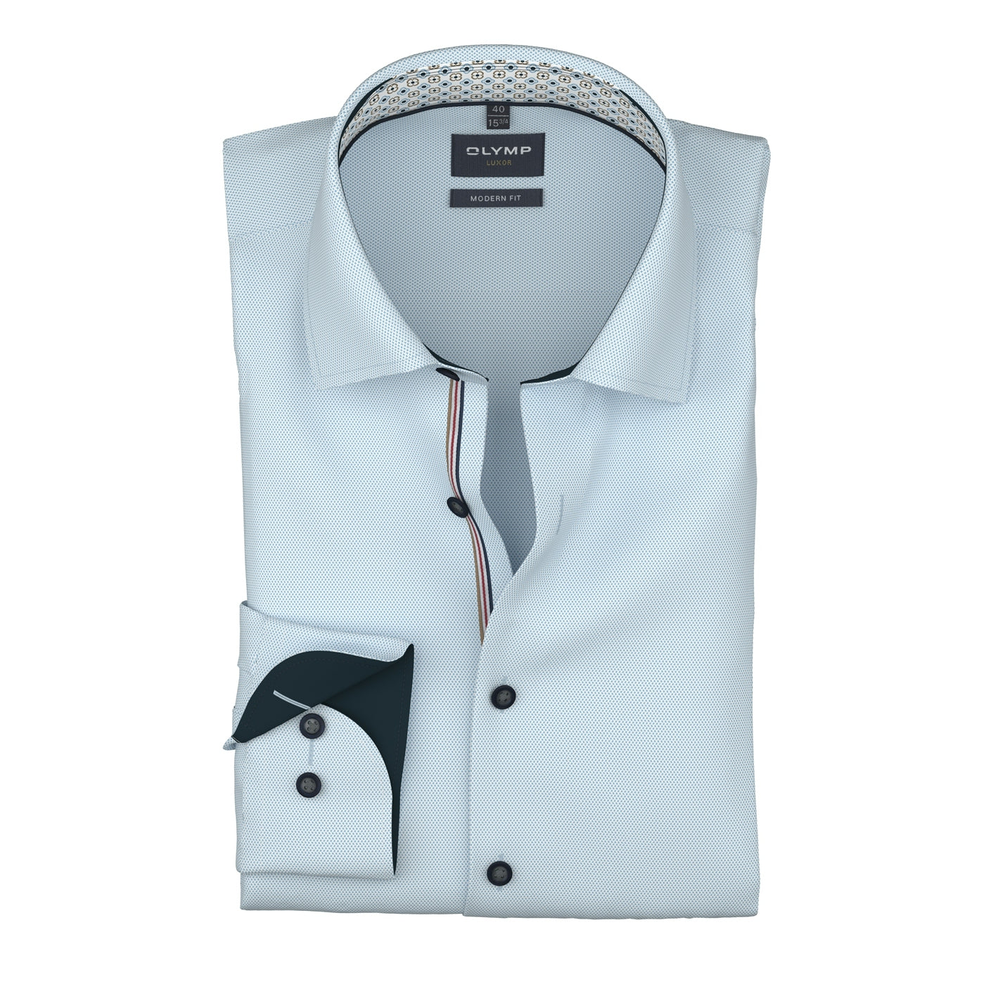 OLYMP Businesshemd Luxor 24/Seven in Modern Fit Blau