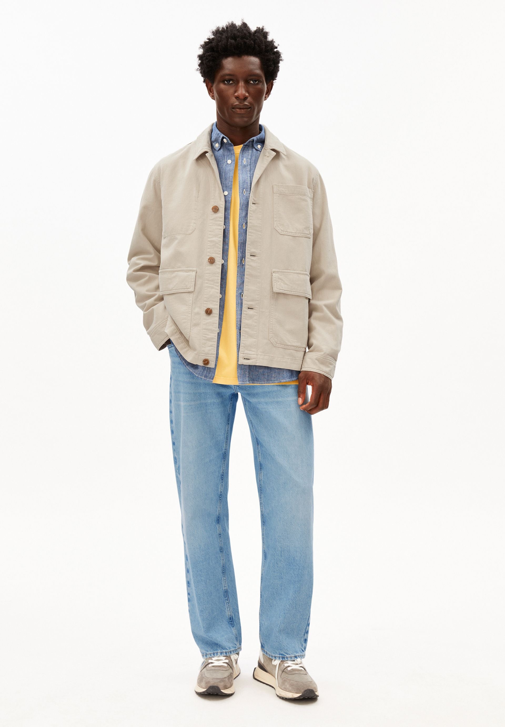 armedangels Baumwoll-Leinen-Jacke aus Bio-Baumwoll Mix