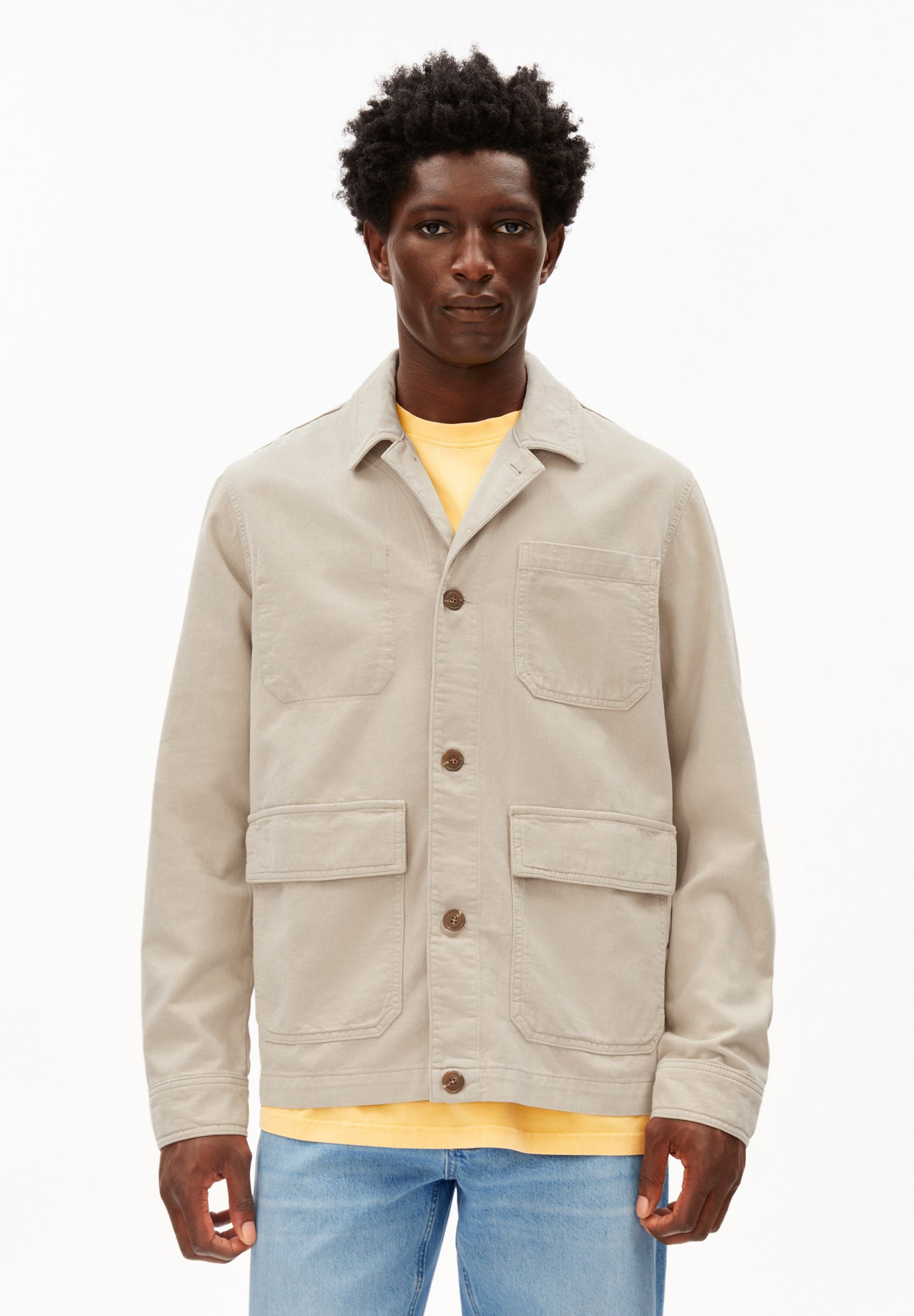 armedangels Baumwoll-Leinen-Jacke aus Bio-Baumwoll Mix