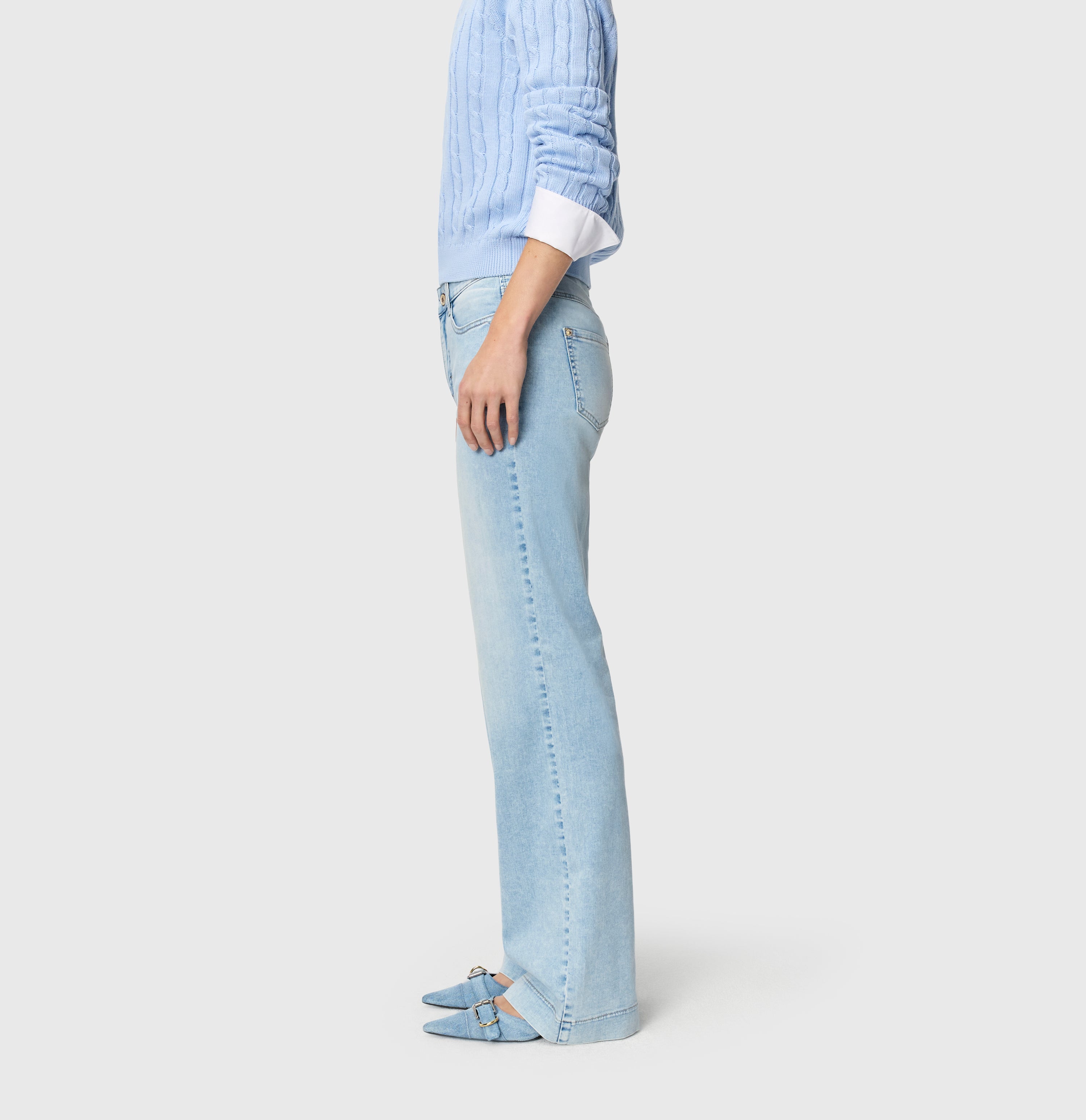 MAC JEANS - DREAM WIDE, DREAM Wonder light Denim
