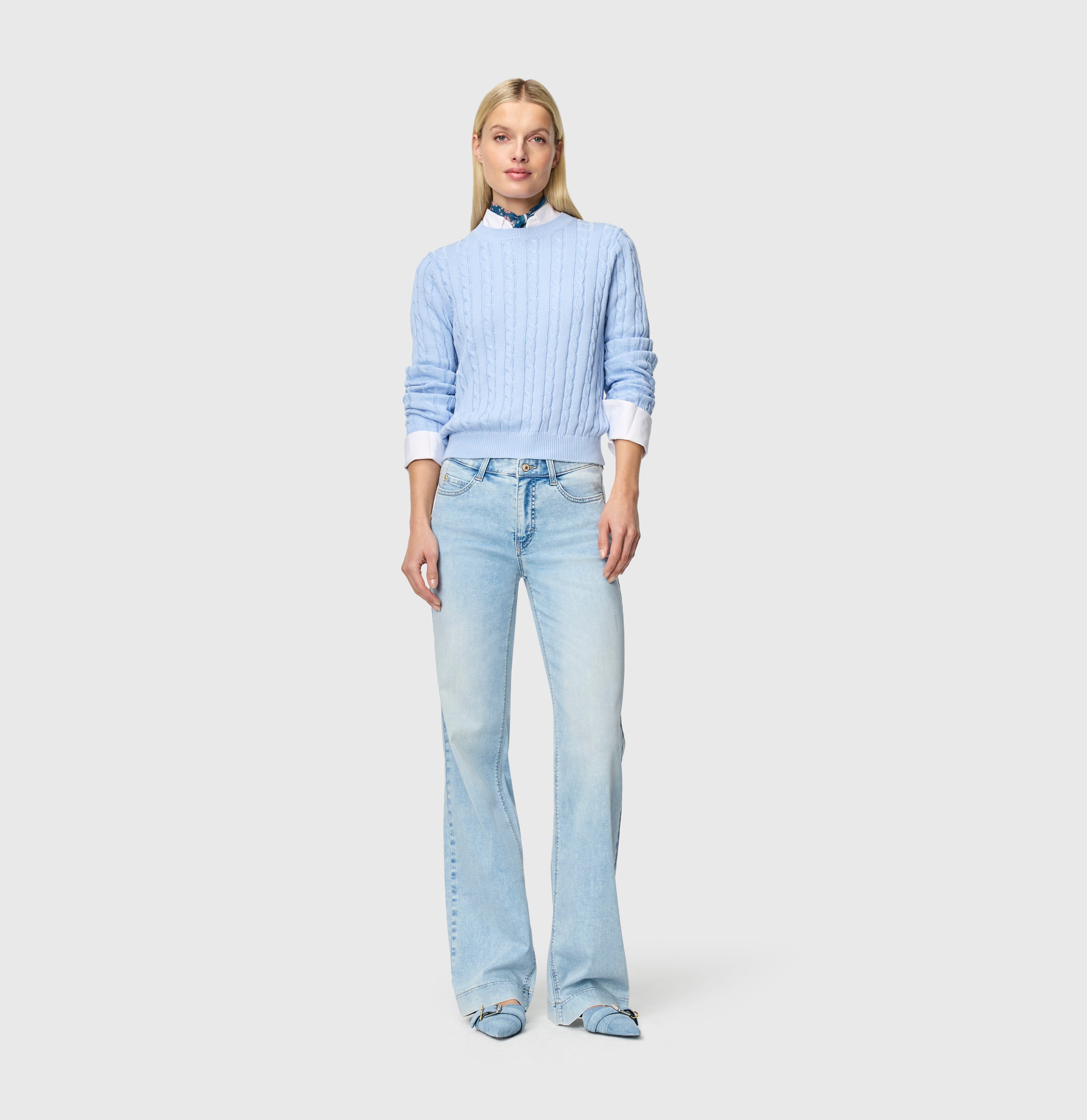 MAC JEANS - DREAM WIDE, DREAM Wonder light Denim